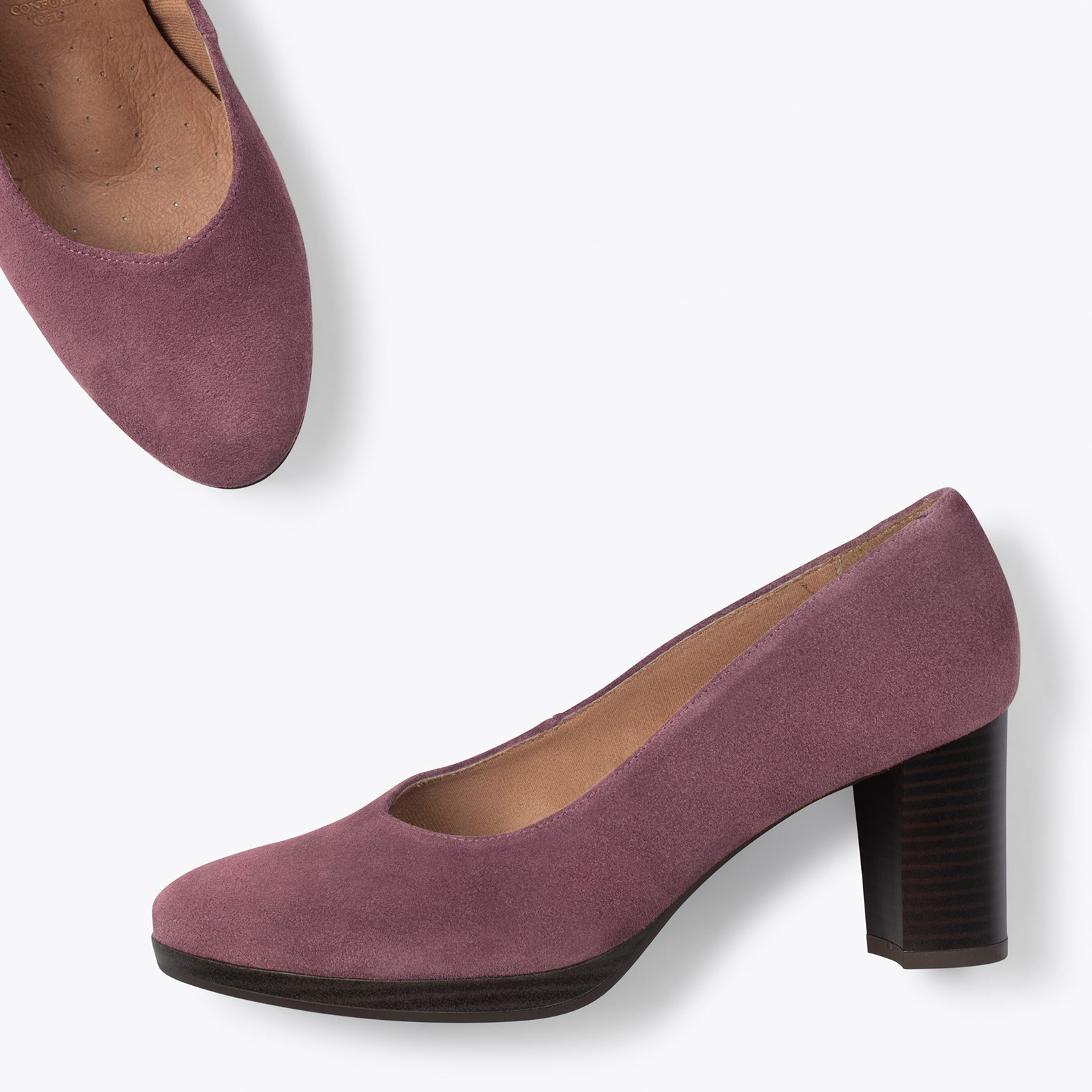 AZAFATA VINTAGE - Zapatos con tacón y plataforma CIRUELA