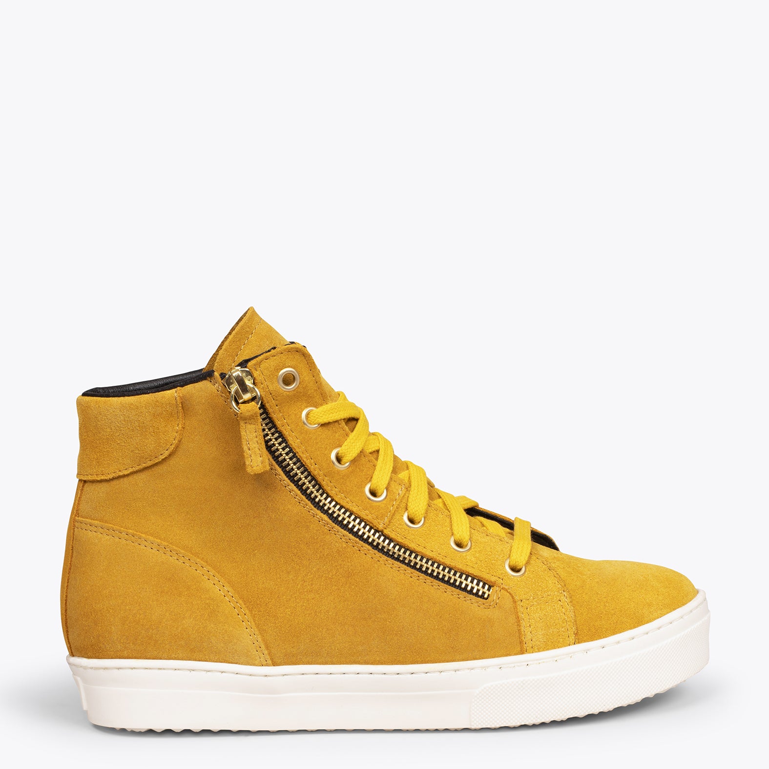 STAR - Zapatillas con plataforma de mujer MOSTAZA - miMaO ®