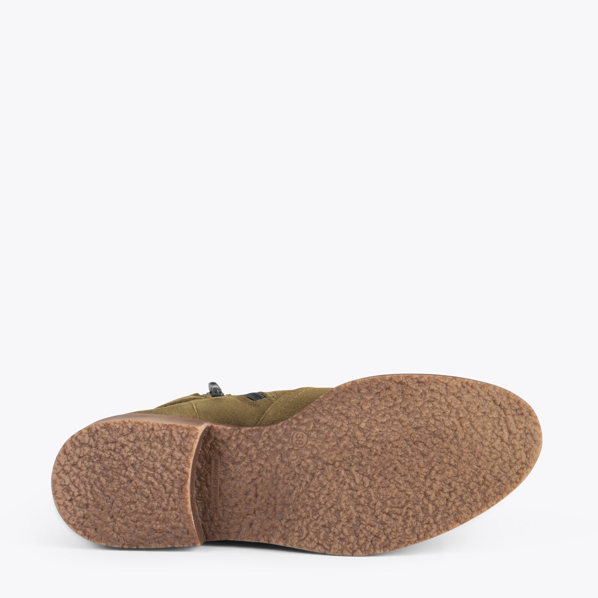 BIKER – Botines bajos con hebilla VERDE