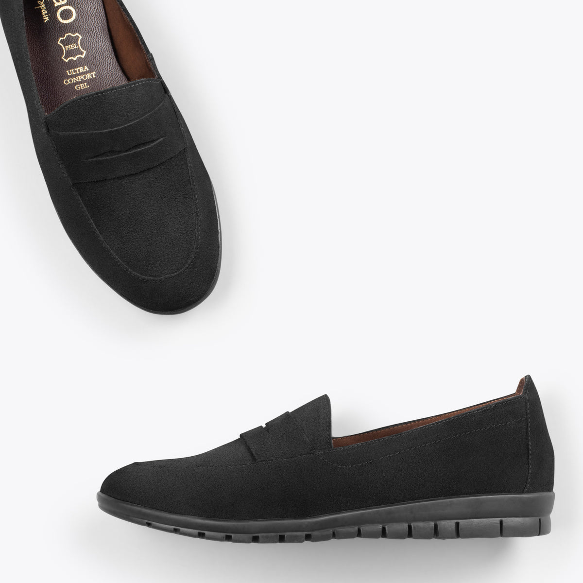 360 - Mocasines con antifaz NEGRO