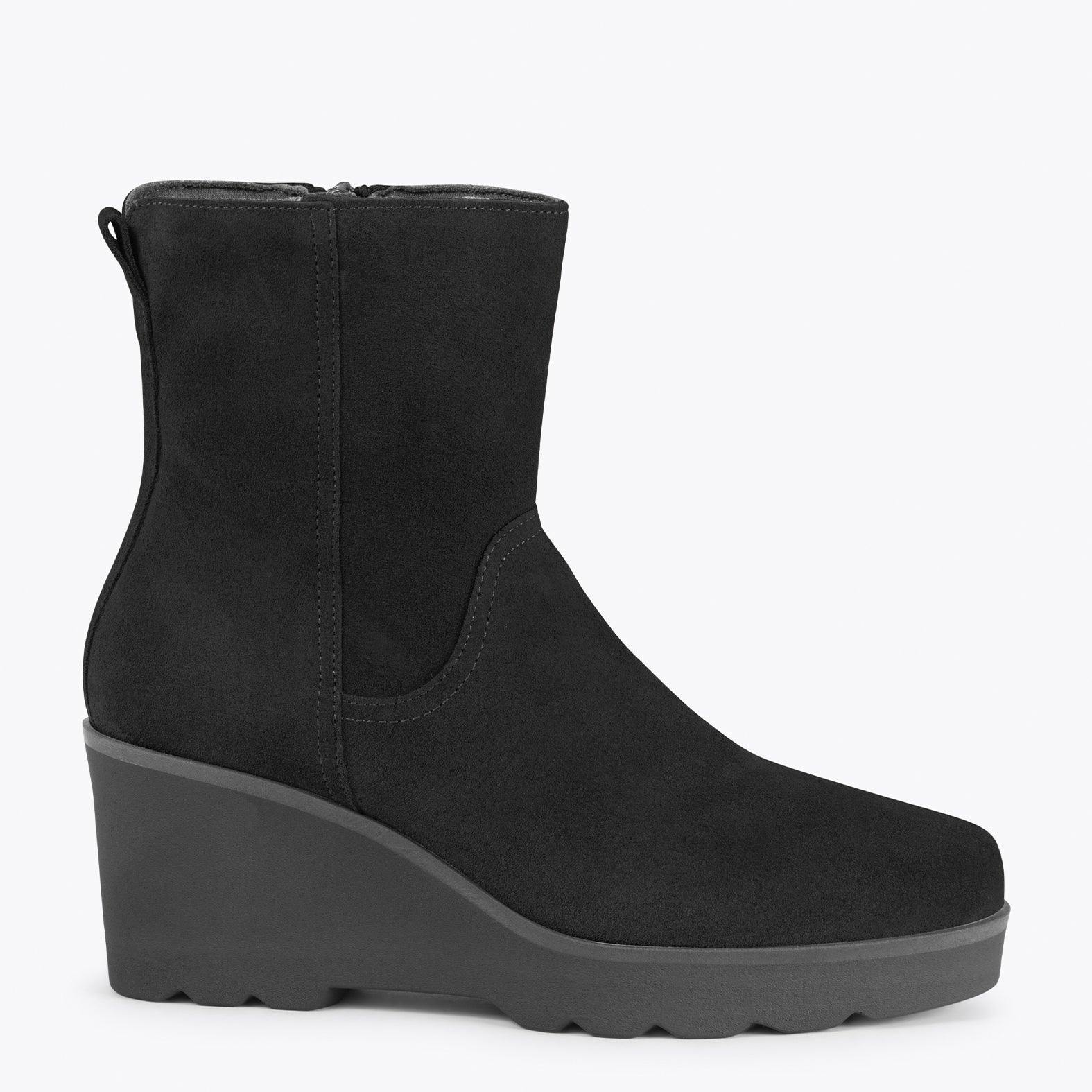 JEANS – Botines con caña media y plataforma NEGRO - miMaO ®