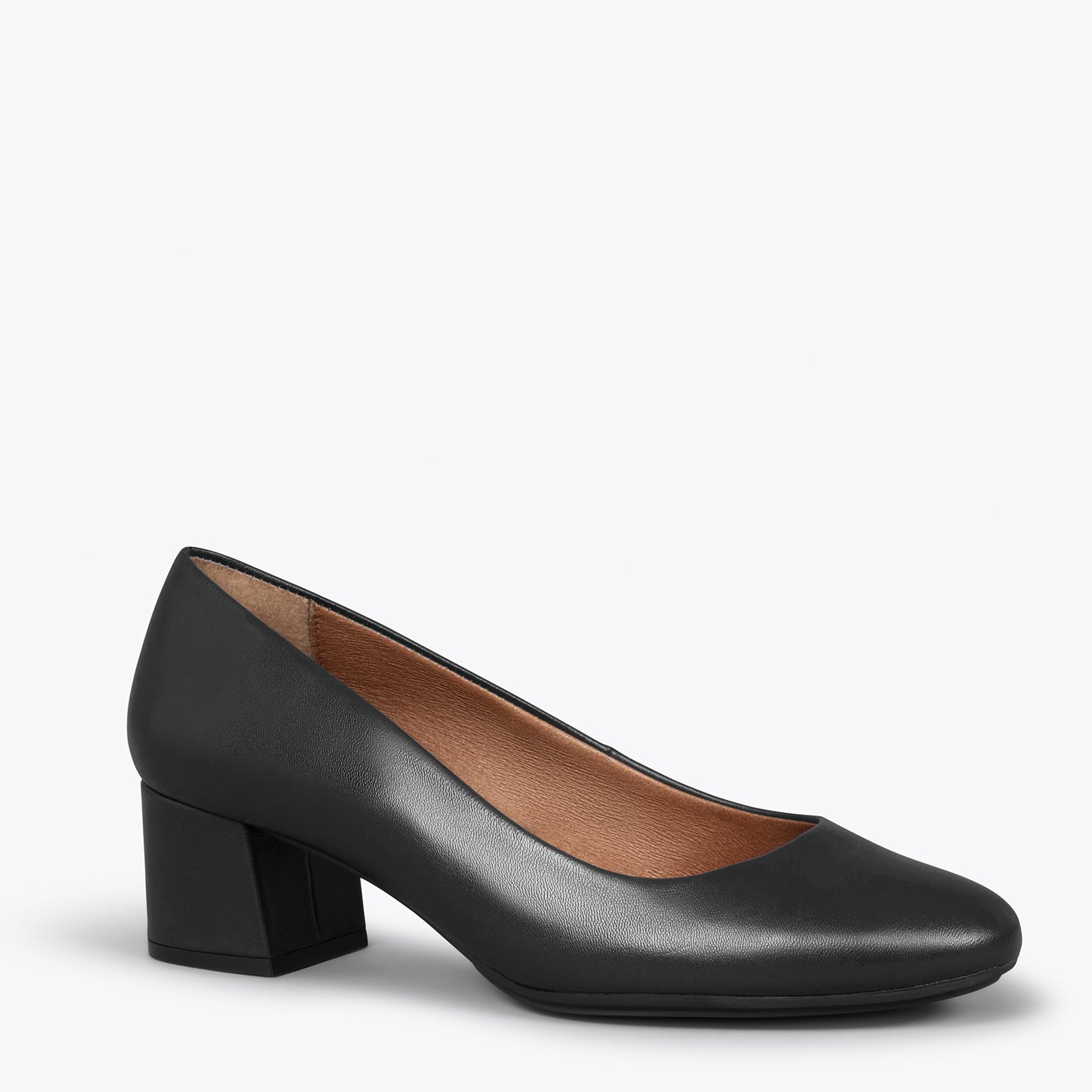 URBAN REDONDO SALON - Zapatos de tacón bajo de napa NEGRO - miMaO ®