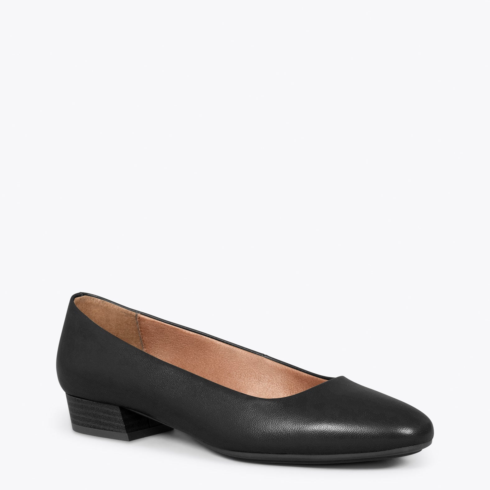 URBAN XS Zapatos de tacón bajo de napa NEGRO - miMaO ®