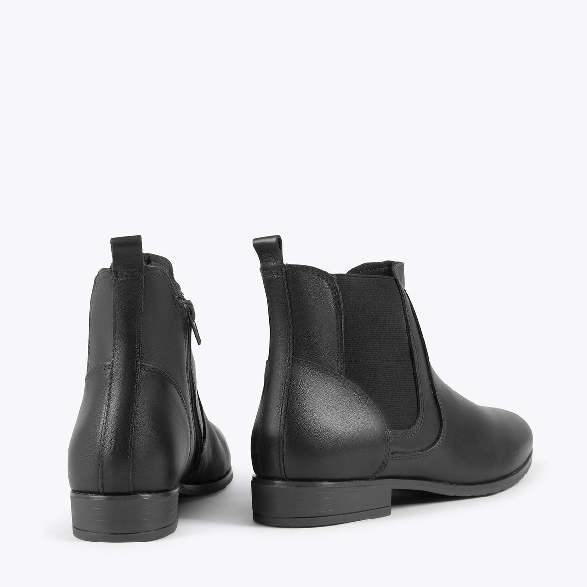 BRIGHTON – Botines planos para mujer NEGRO