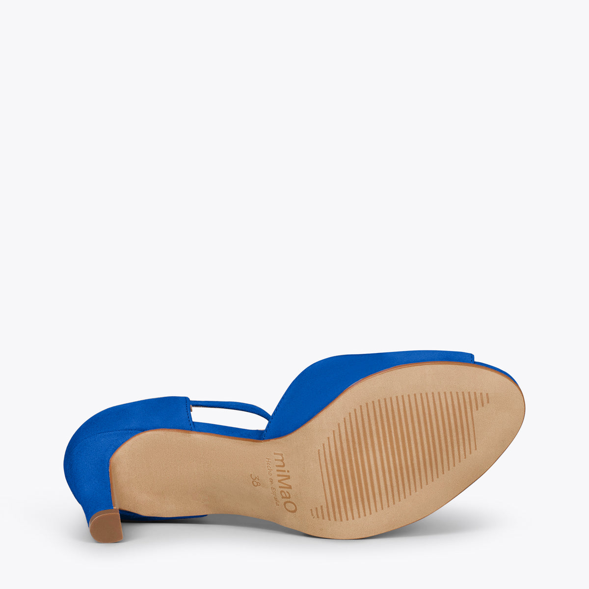 PÉTALO – Sandalias de tacón alto elegantes AZUL