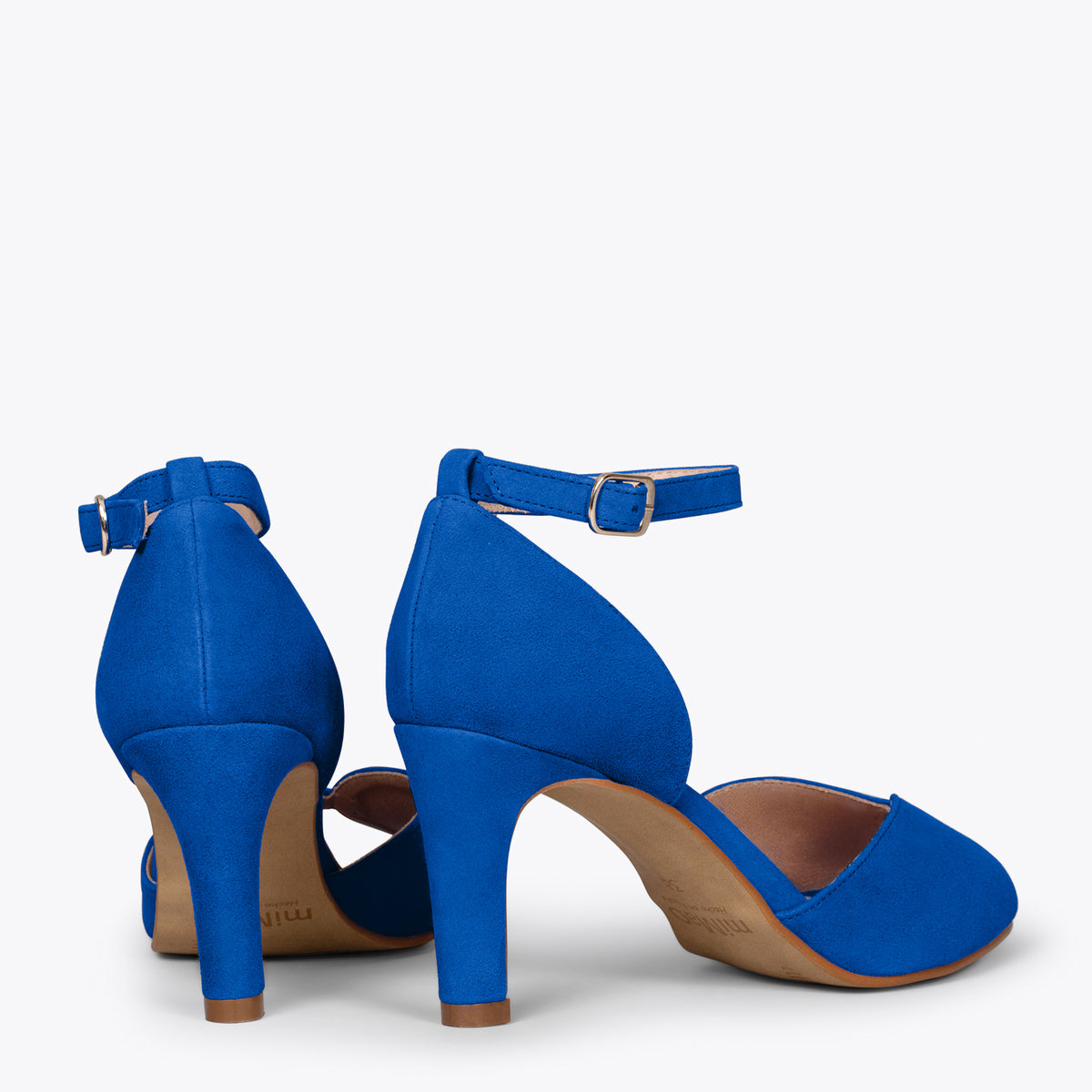 PÉTALO – Sandalias de tacón alto elegantes AZUL