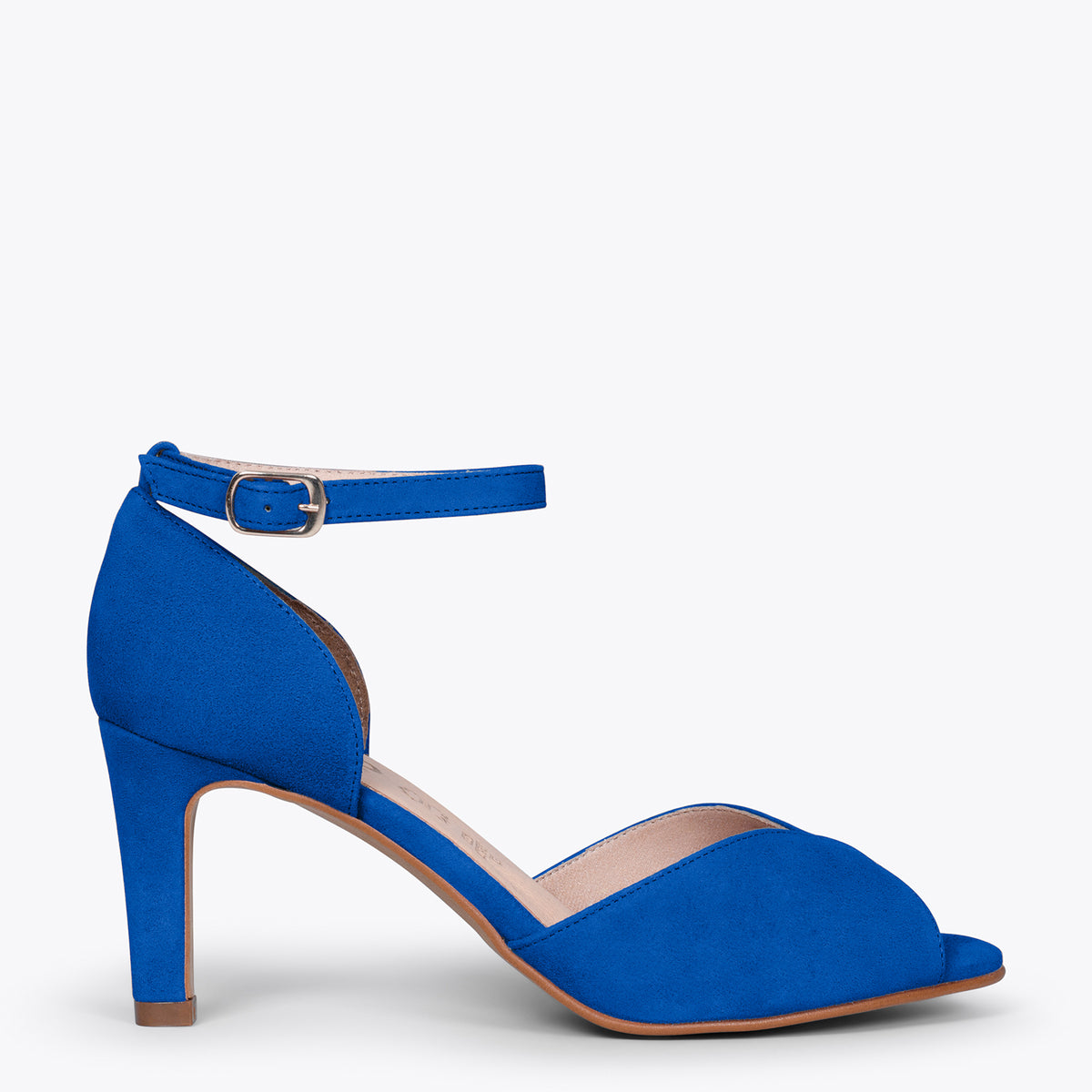 PÉTALO – Sandalias de tacón alto elegantes AZUL