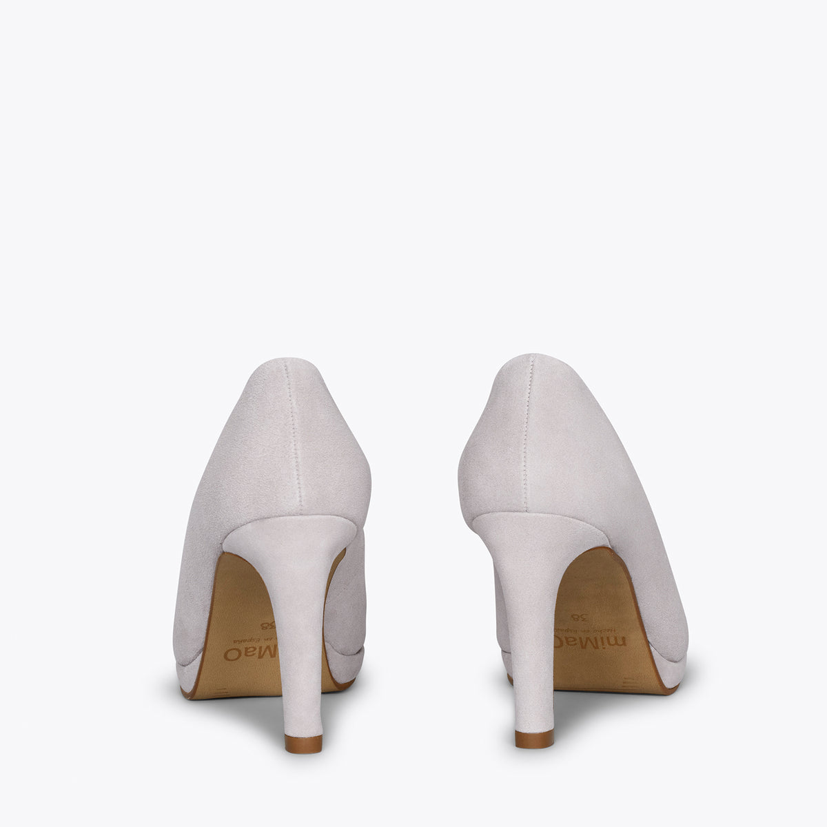 PLATAFORMA - Zapatos de tacón alto y plataforma GRIS