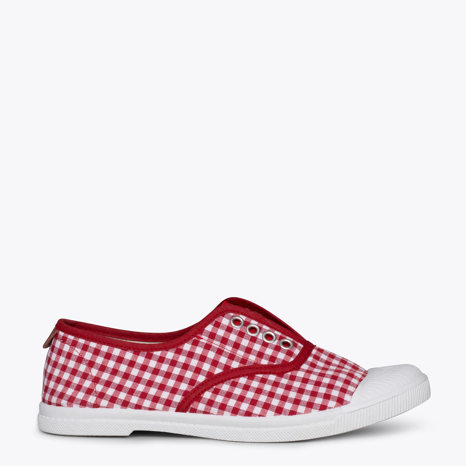 WAY - Zapatillas sin cordones de lona vichy ROJO - miMaO ®