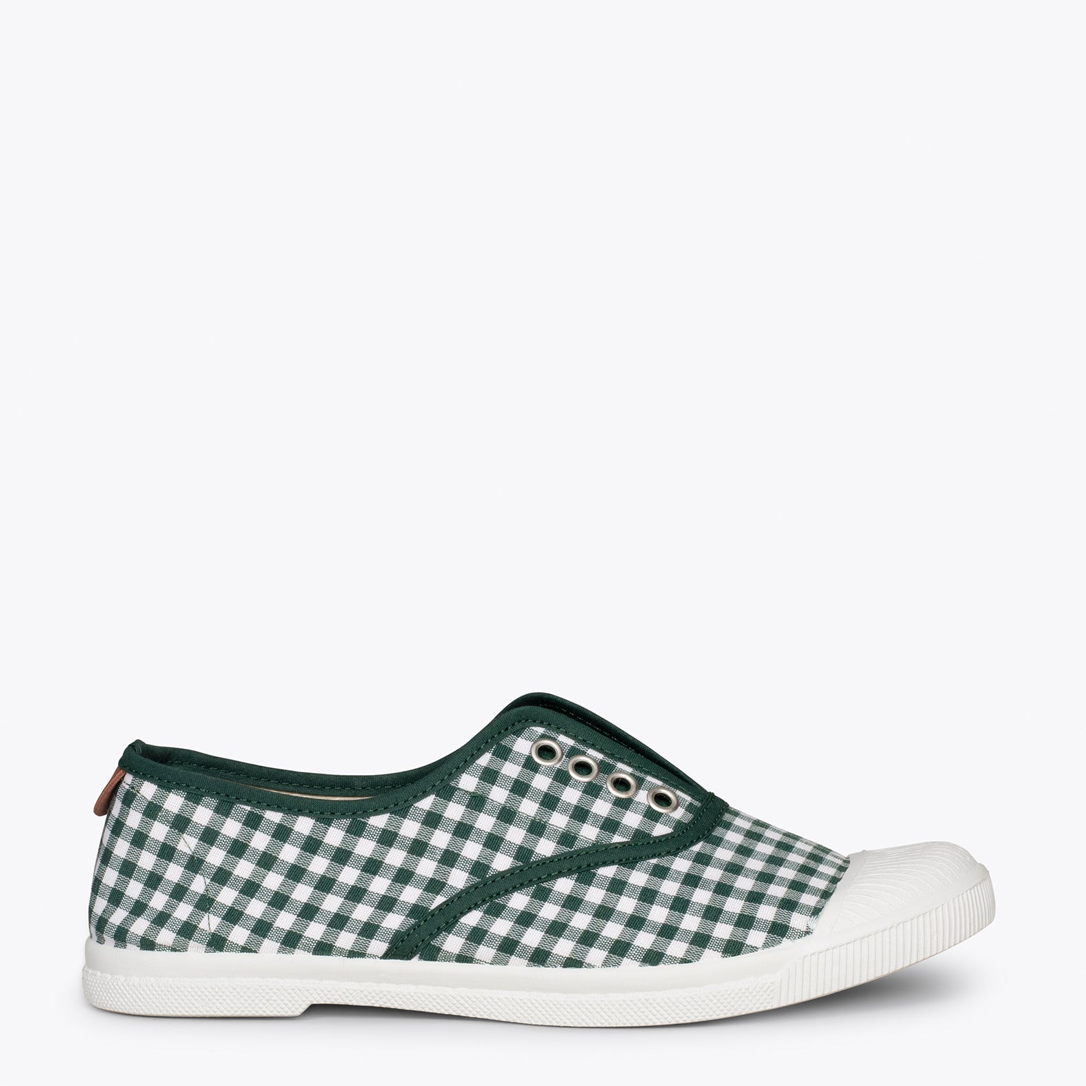 WAY - Zapatillas sin cordones de lona vichy VERDE - miMaO ®