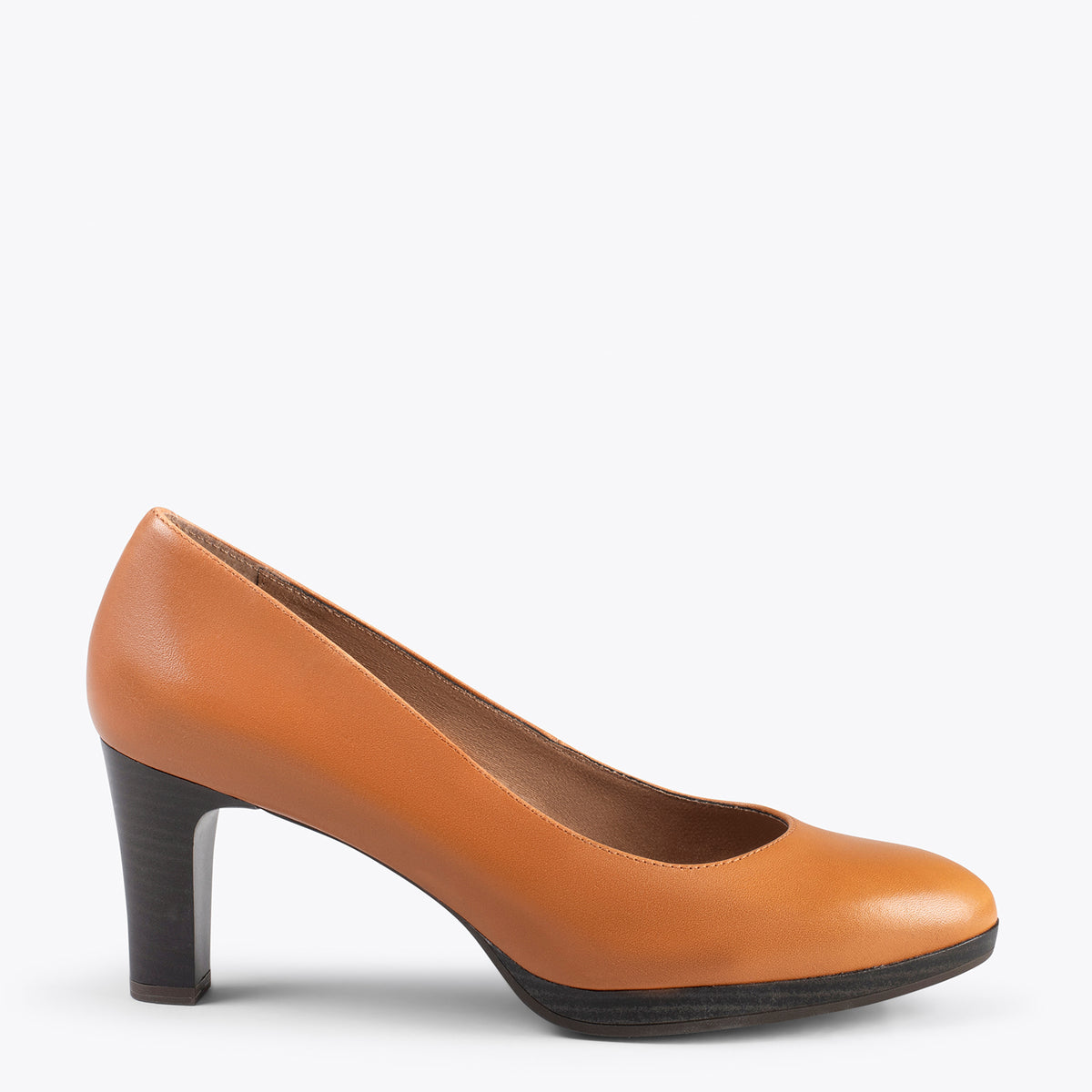 AZAFATA - Zapatos con tacón y plataforma CAMEL