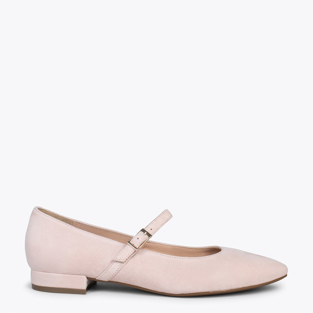 MERCEDITAS - Zapatos planos con hebilla NUDE