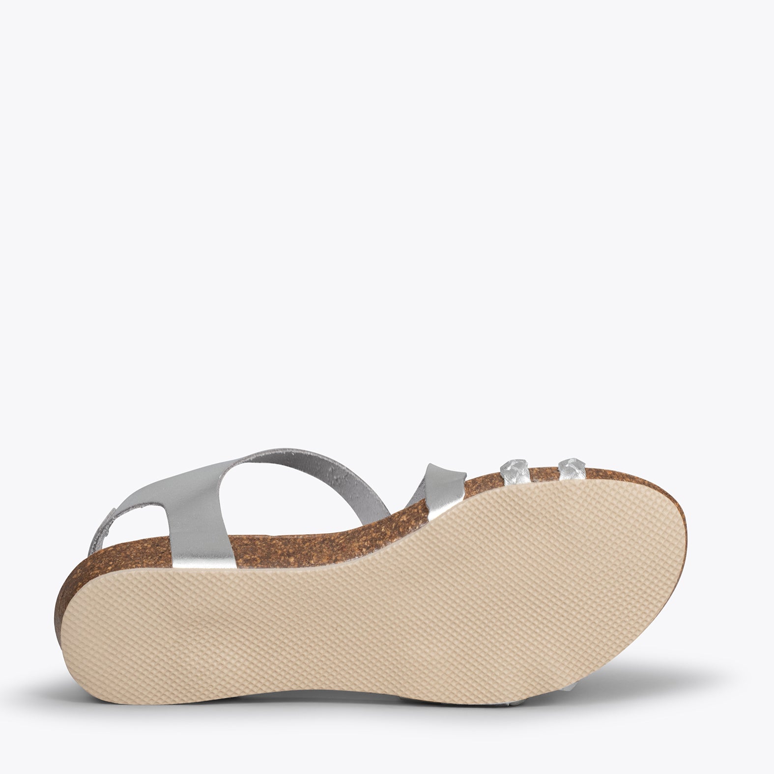 INDIE – SILVER BIO sandals with straps