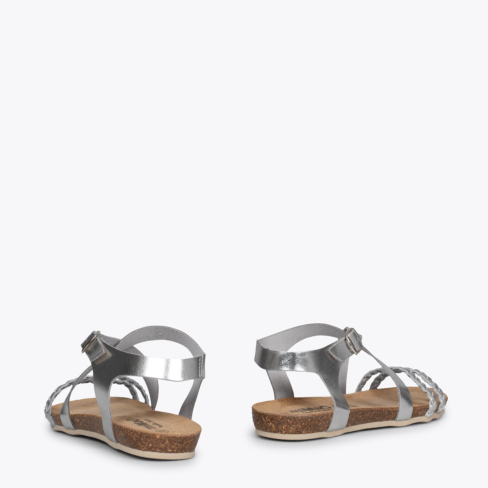 INDIE – SILVER BIO sandals with straps
