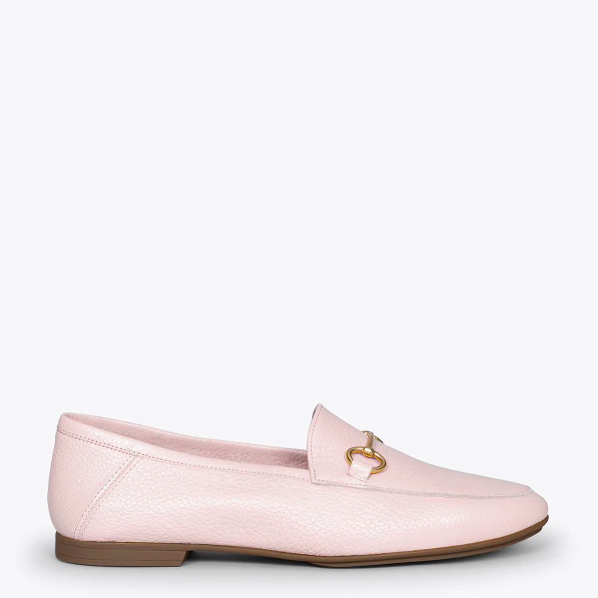 STYLE – Mocasines planos ROSA con adorno metalizado