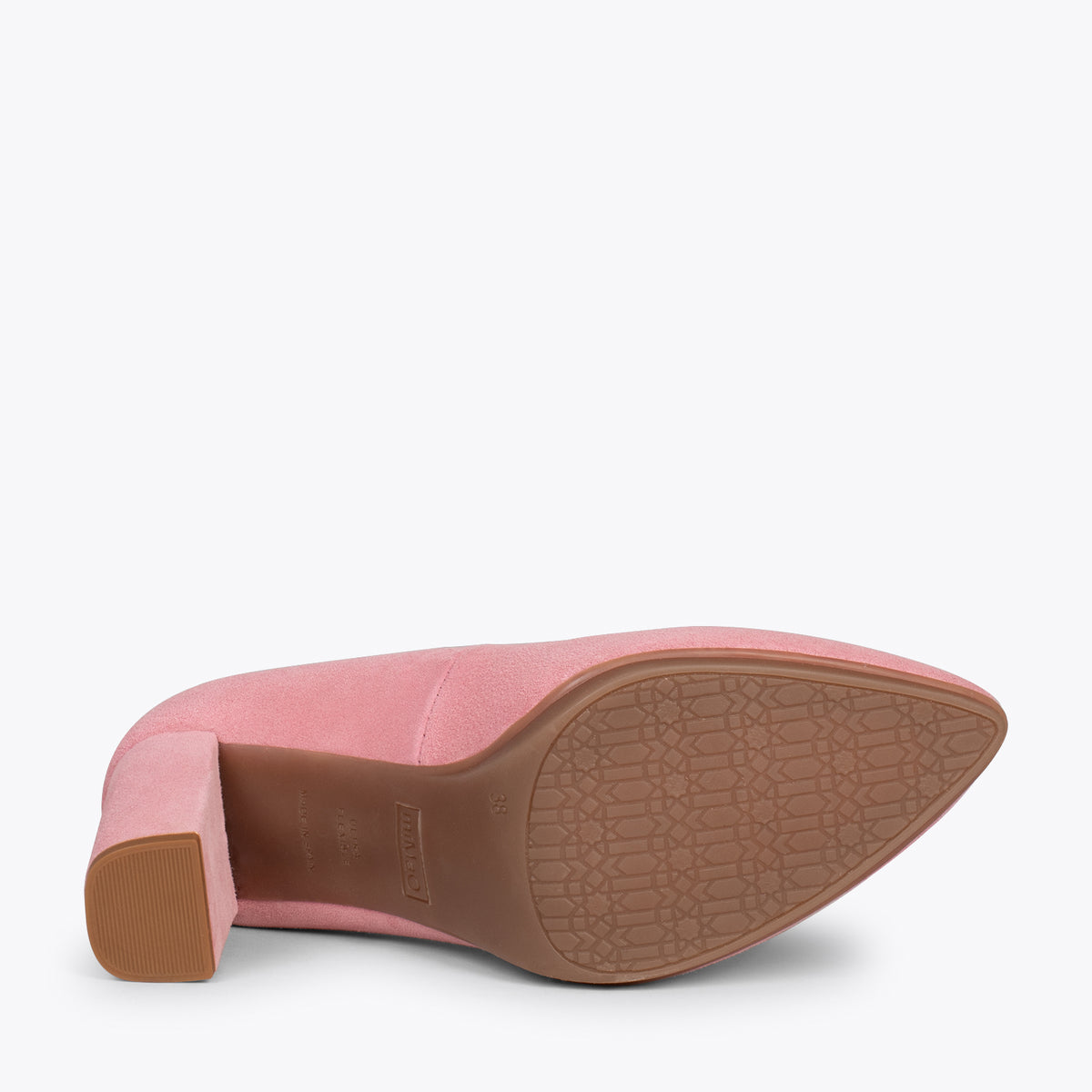URBAN – Zapatos de tacón alto de ante ROSA