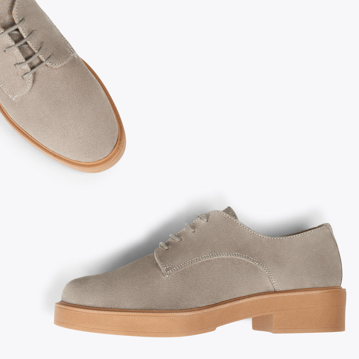 BLUCHER – Zapatos de cordones para mujer TAUPE