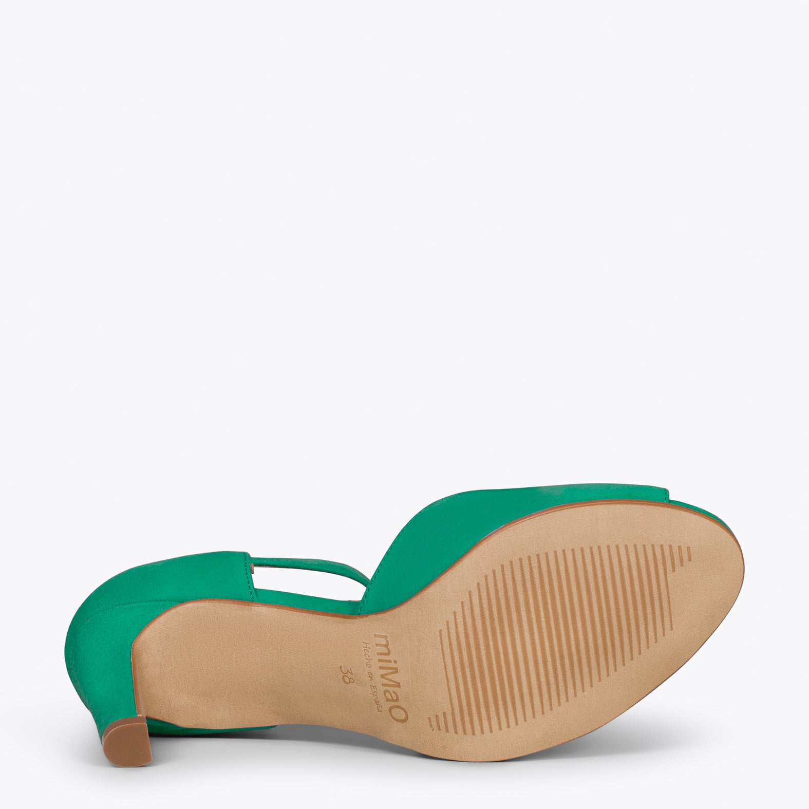 PÉTALO – Sandalias de tacón alto elegantes VERDE