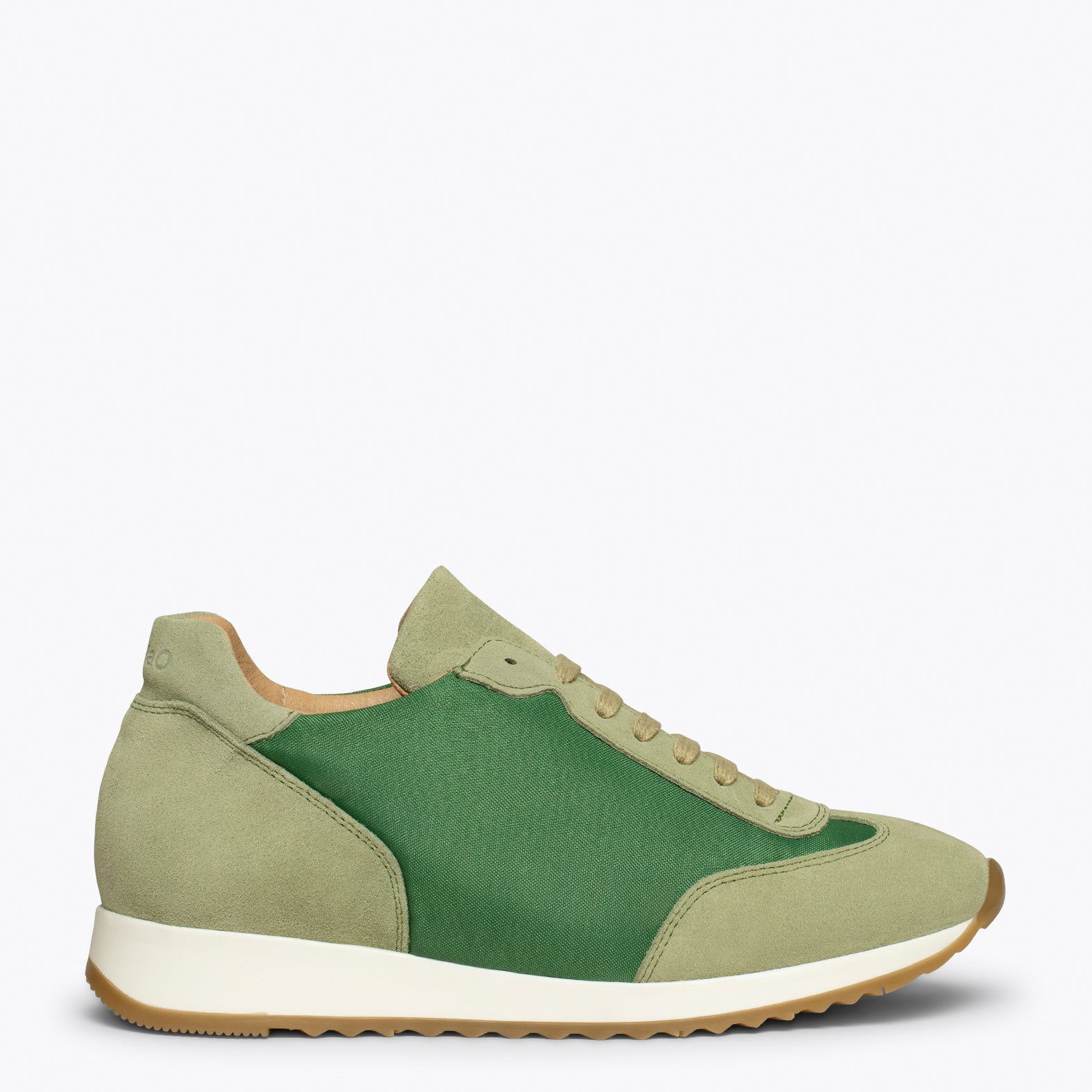CASUAL – GREEN sneaker with nylon details