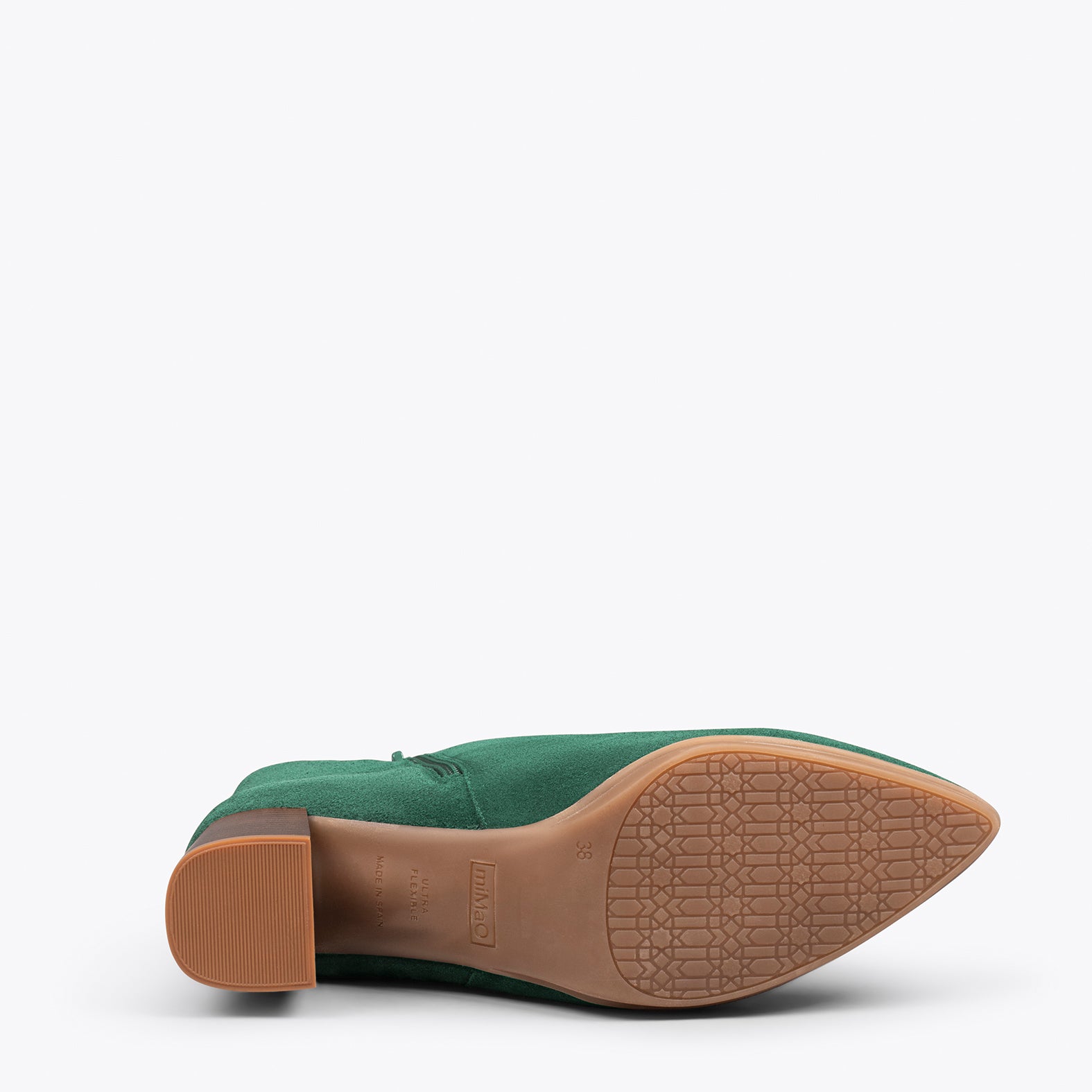 CITY - Botines de tacón ancho y punta fina VERDE - miMaO ®