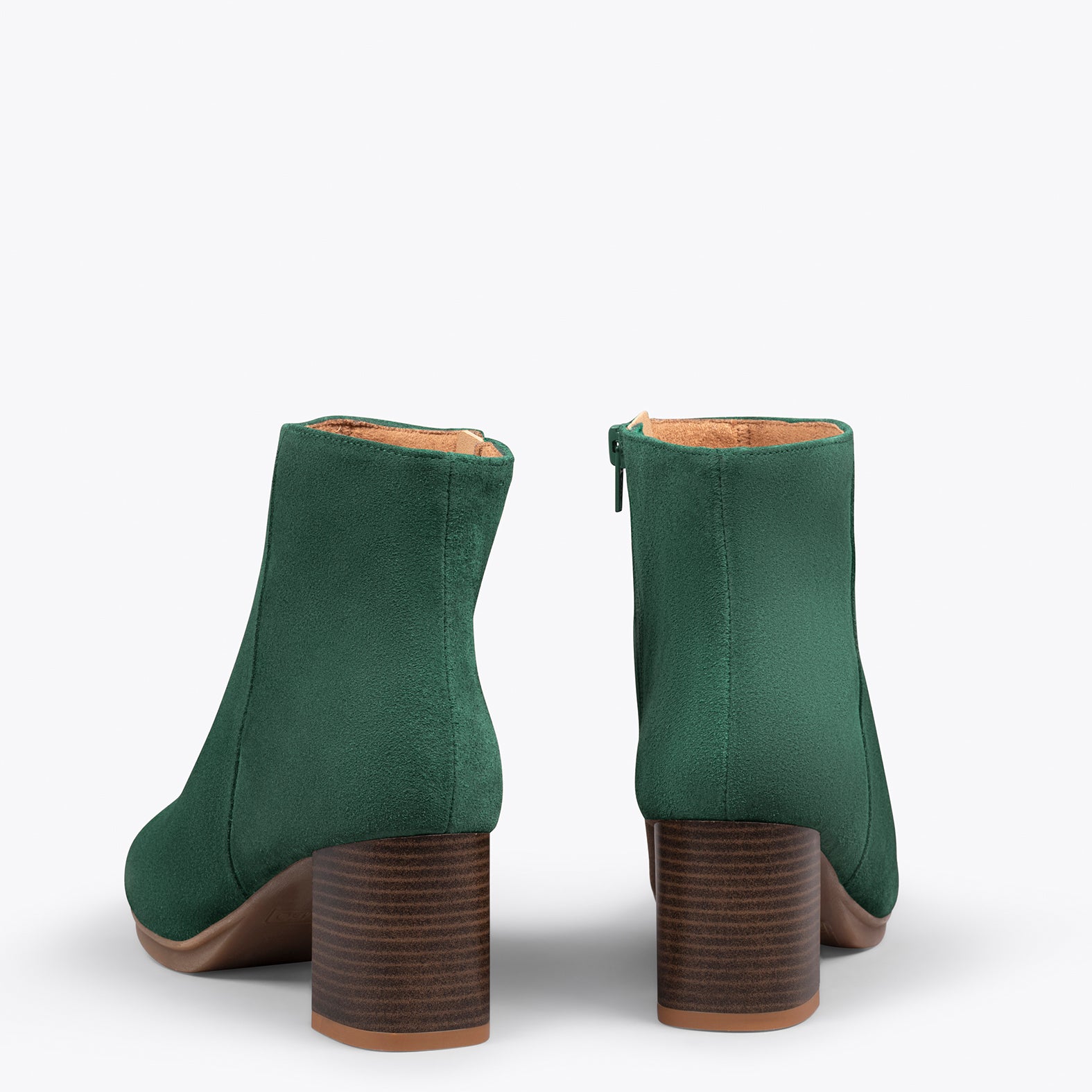 CITY - Botines de tacón ancho y punta fina VERDE - miMaO ®