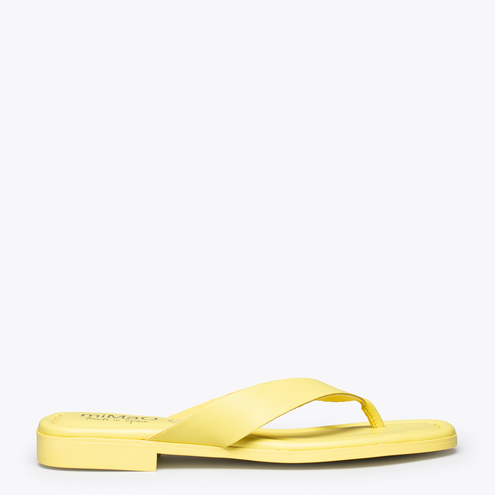 FLIP FLOP - Sandalias de dedo planas AMARILLAS