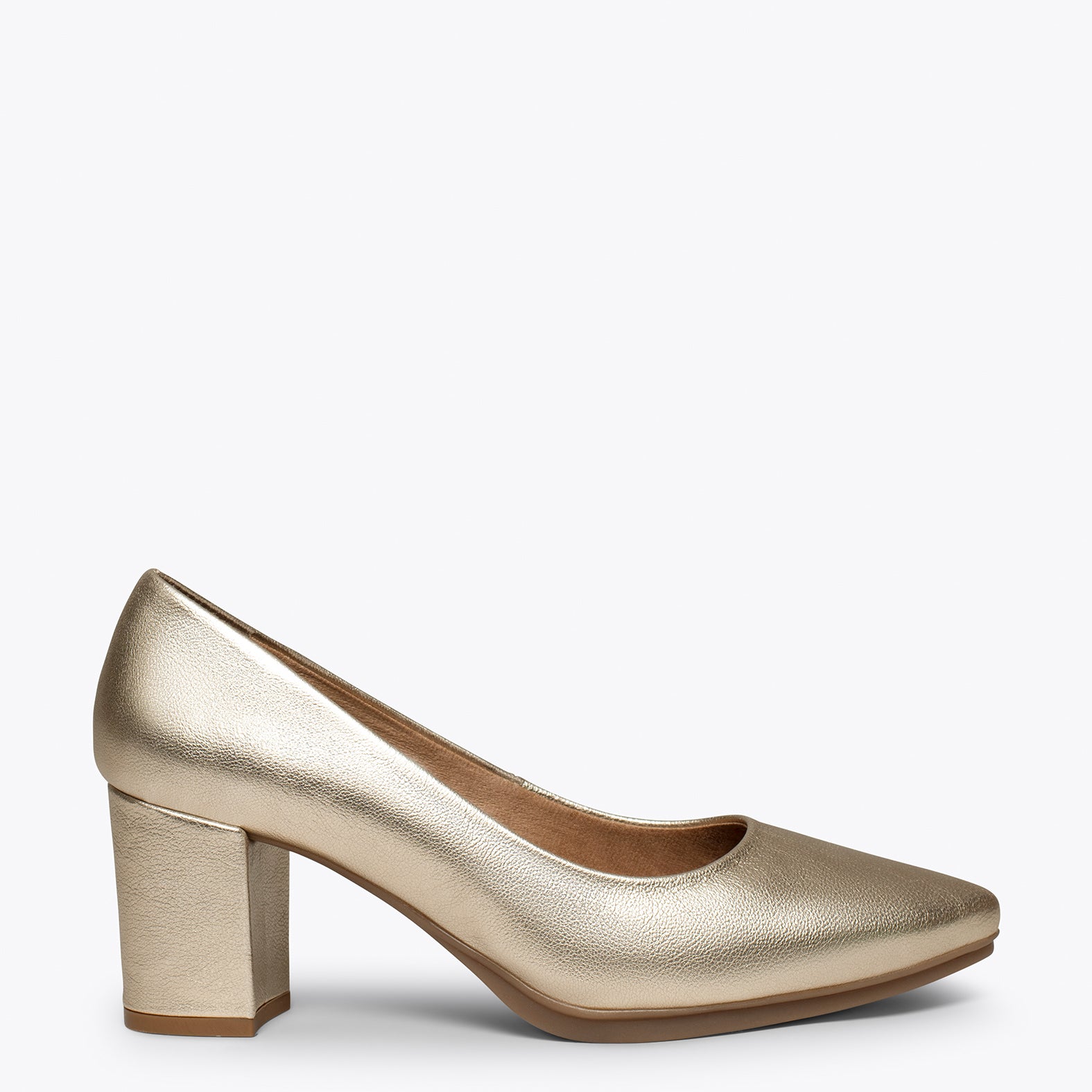 URBAN S SPLASH - Zapatos de piel metalizada PLATINO