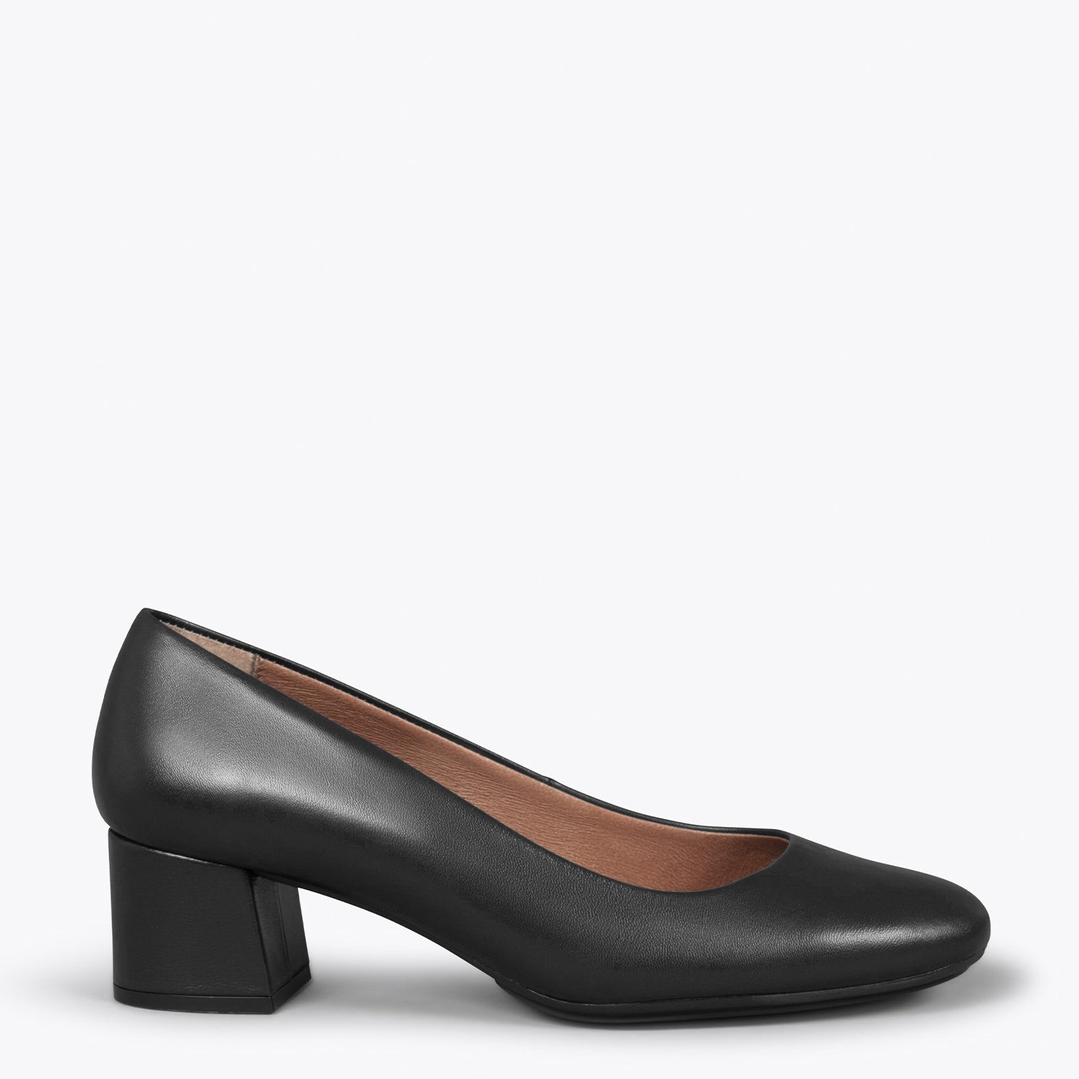 URBAN REDONDO SALON - Zapatos de tacón bajo de napa NEGRO - miMaO ®