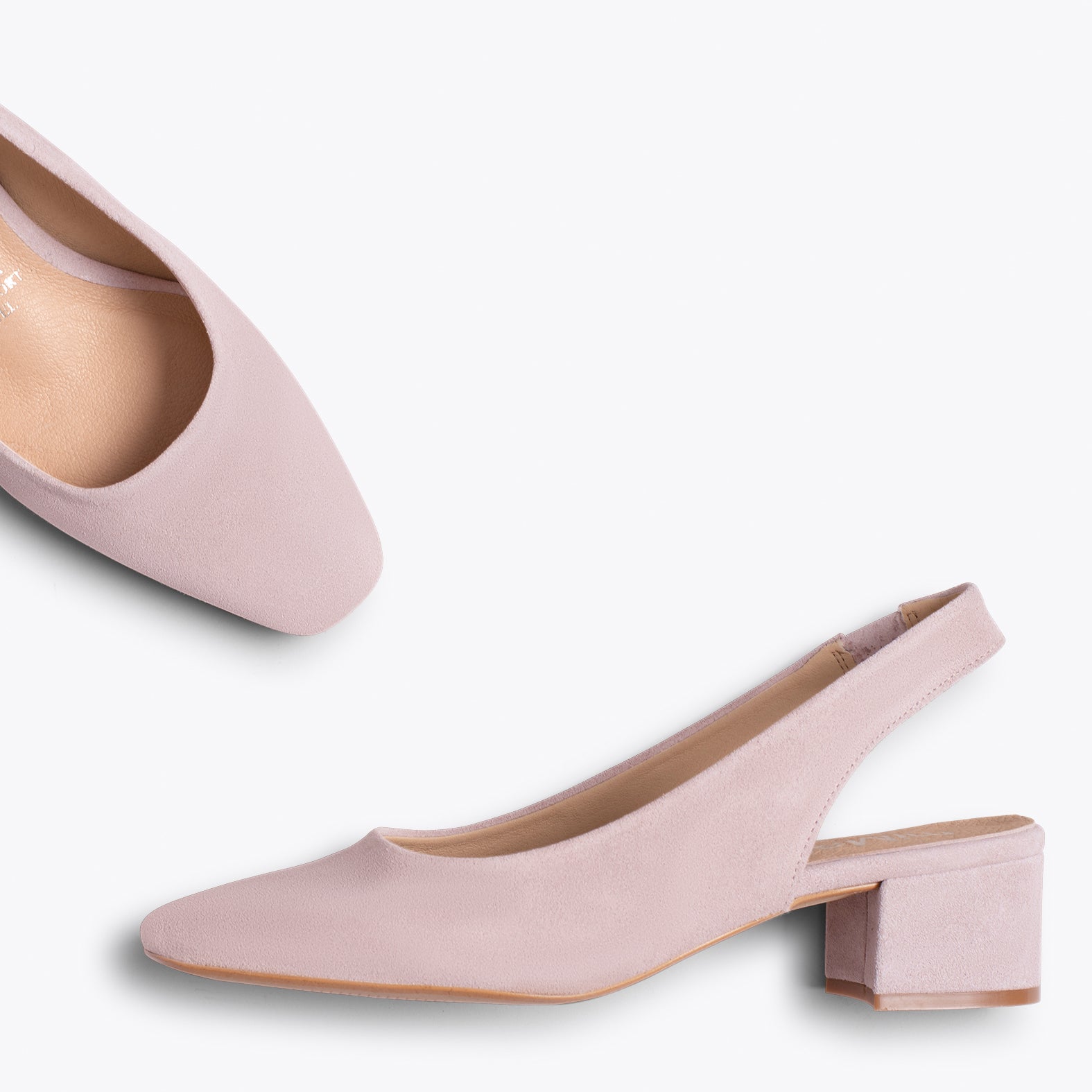 LADY Zapatos ROSA PALO destalonados de tacón
