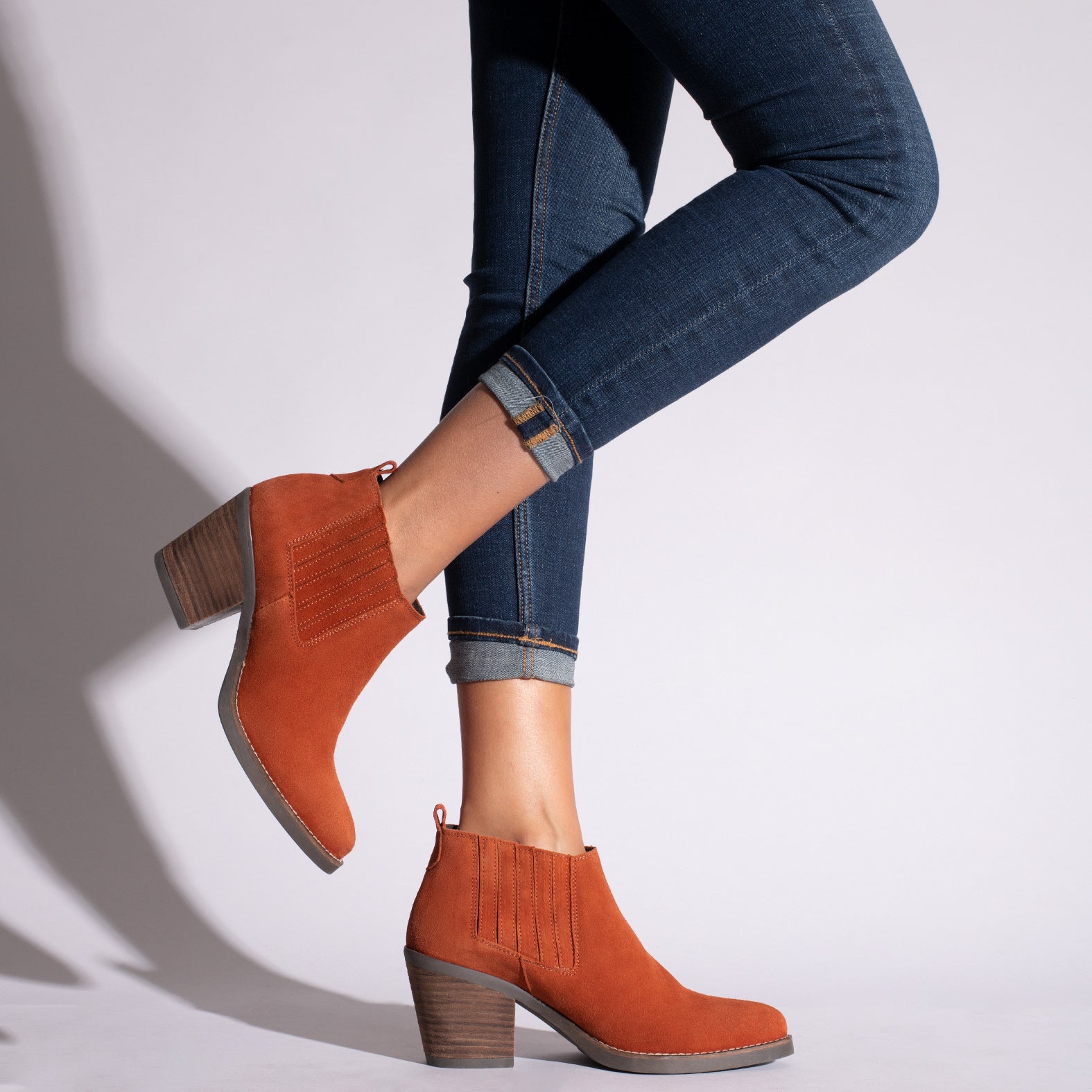 ALABAMA - Botines camperos con elástico TEJA