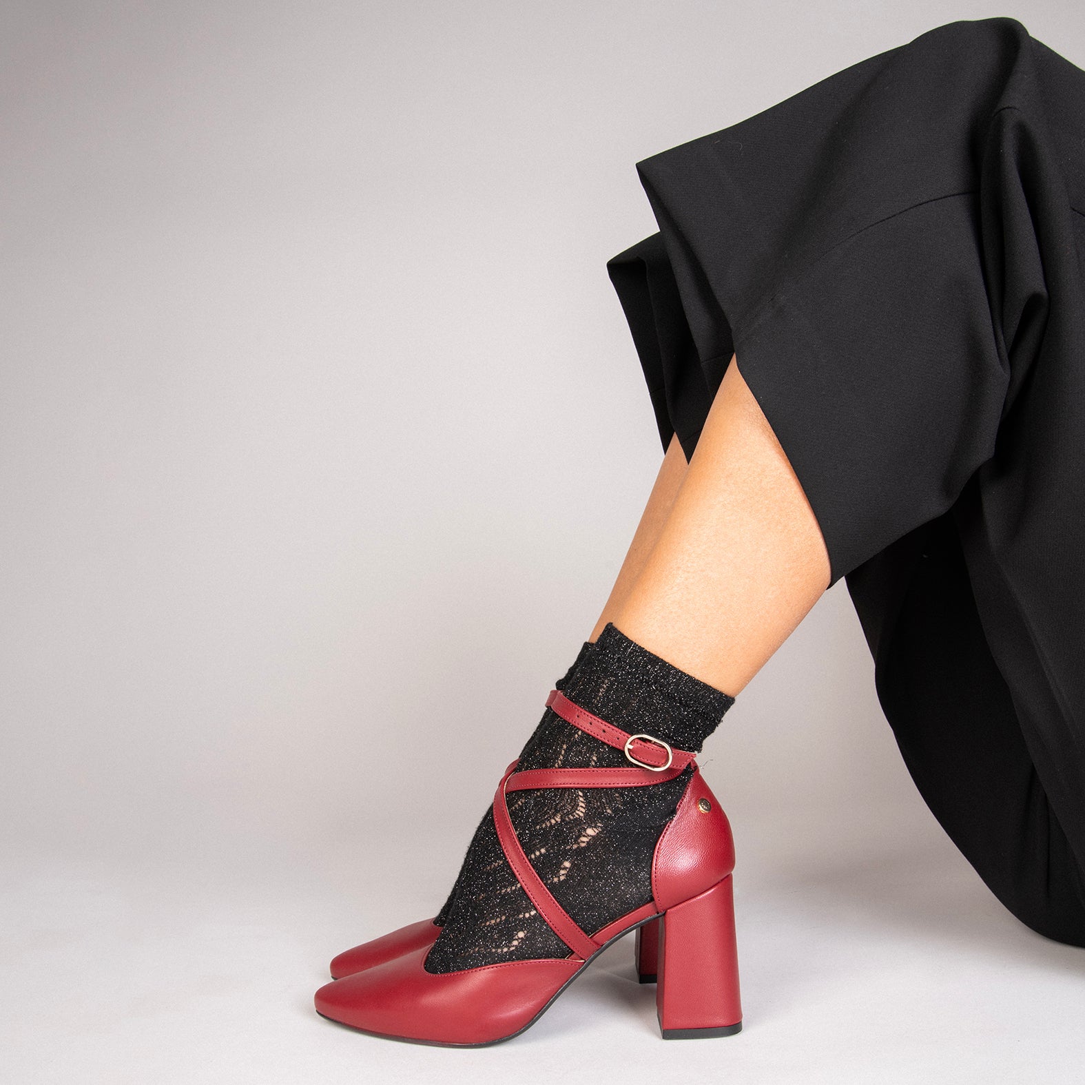 ARIEL - Zapato de tacón ancho NEGRO - miMaO ®