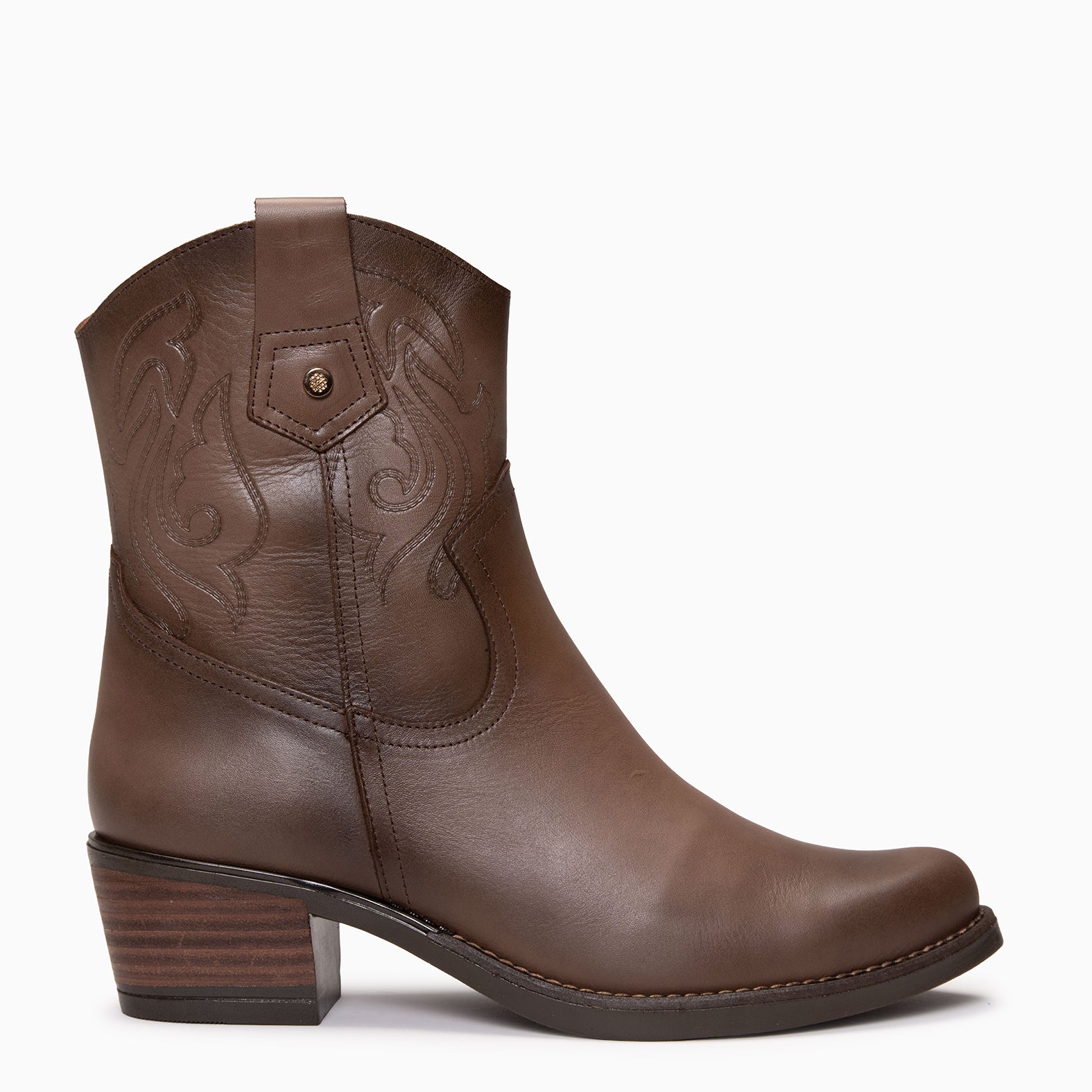 CYRUS - Botines cowboy TAUPE - miMaO ®