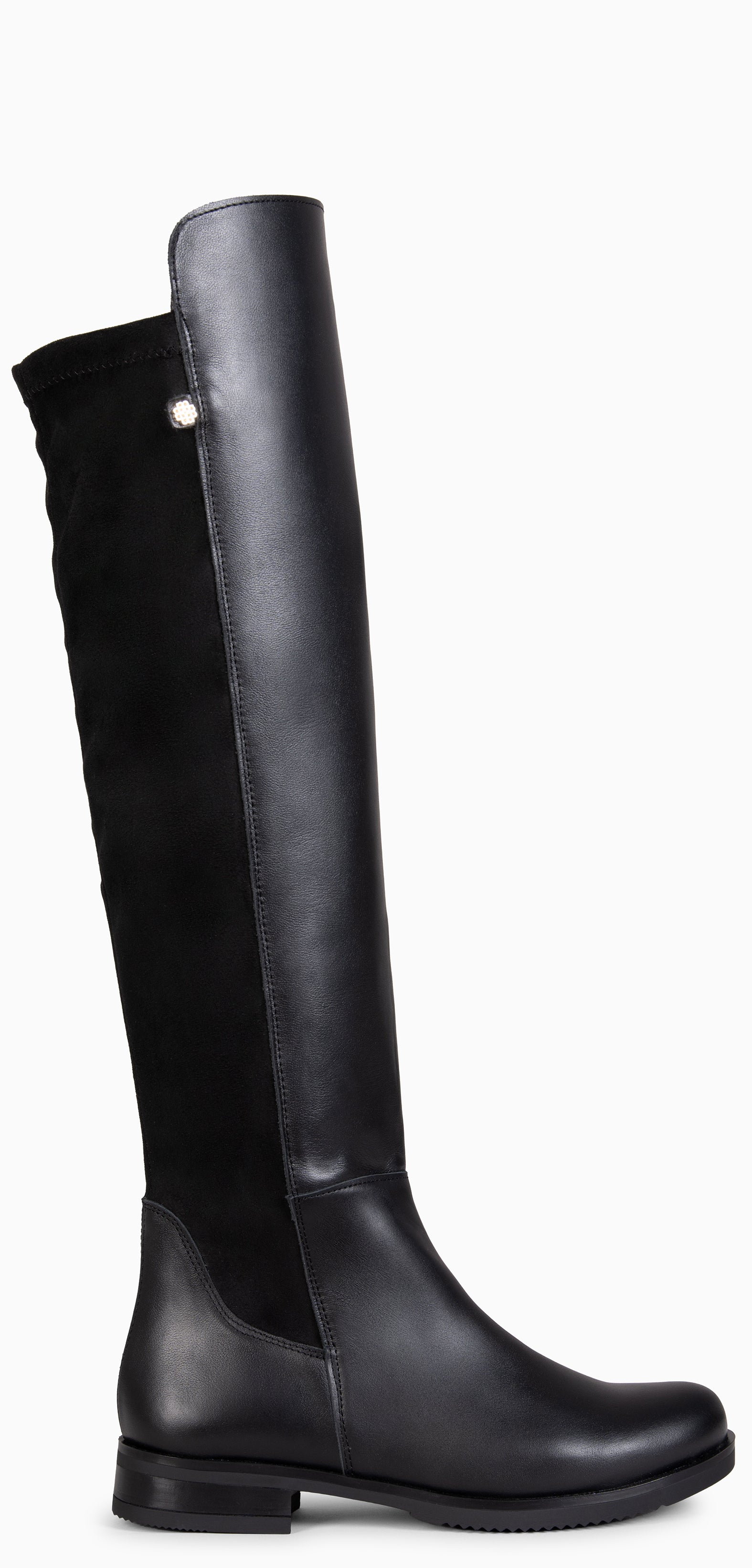 LIA - Bota alta de piel NEGRO - miMaO ®