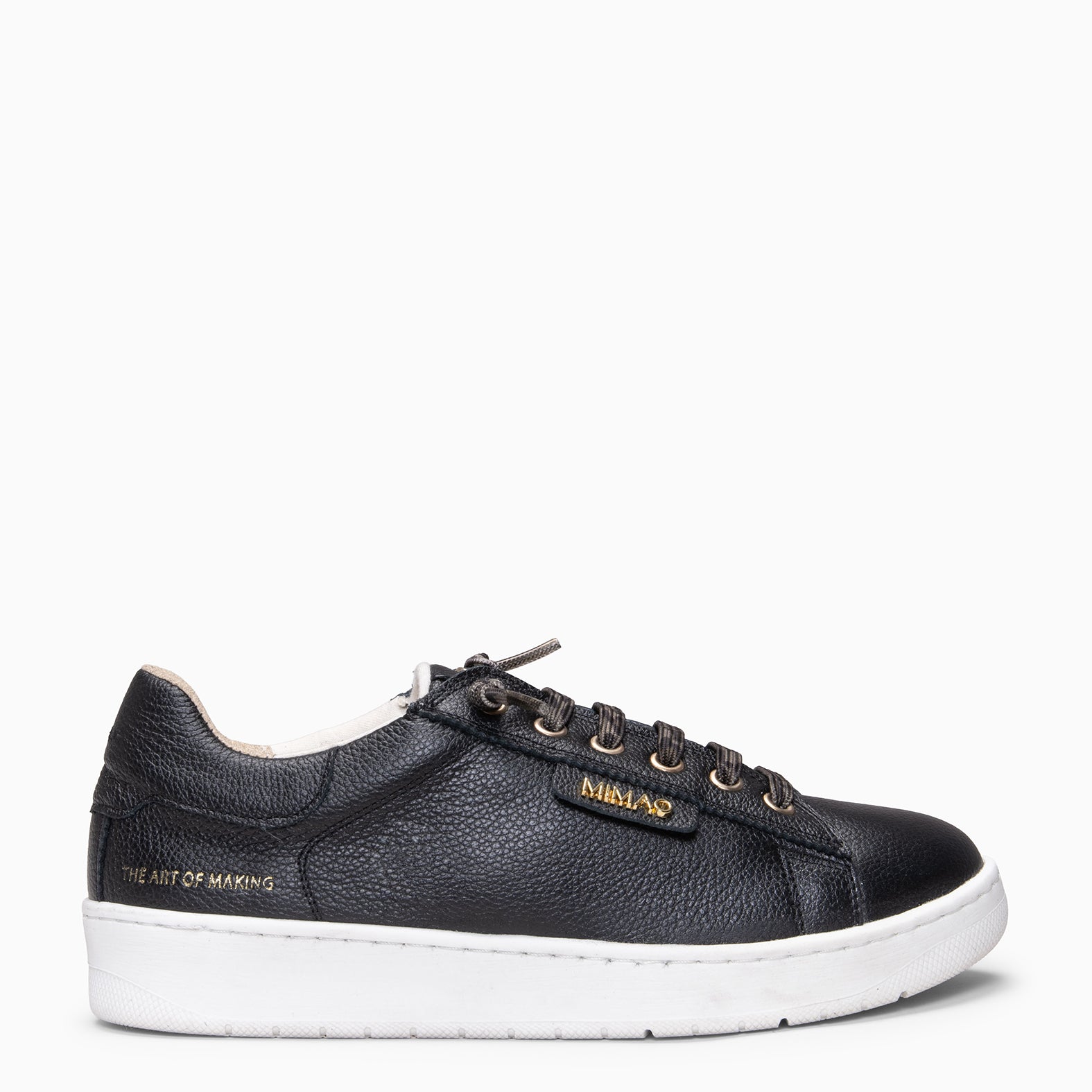 RENNES - Zapatillas con cordones elásticos NEGRO LEOPARDO - miMaO ®