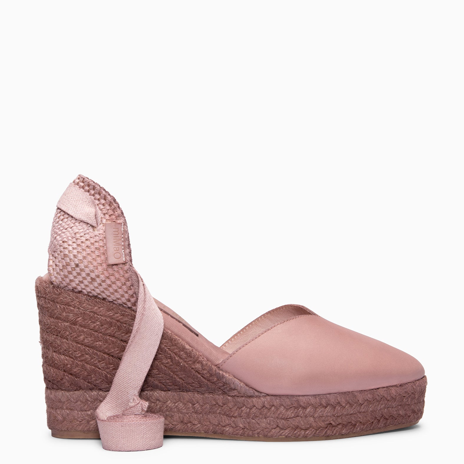TALAIA - Cuñas de esparto con tintado natural ROSA CLARO