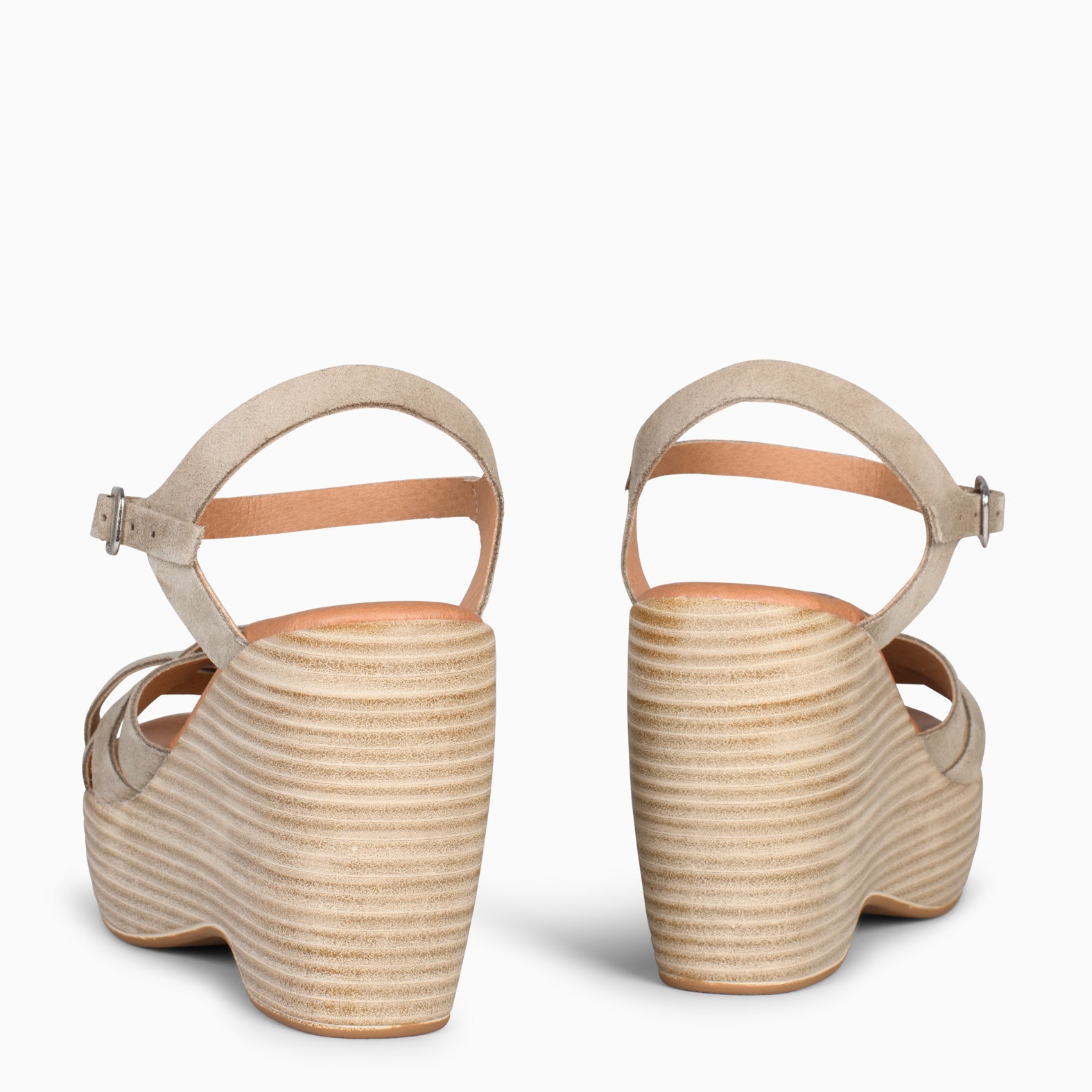 MALIBU –  TAUPE WEDGE SANDAL