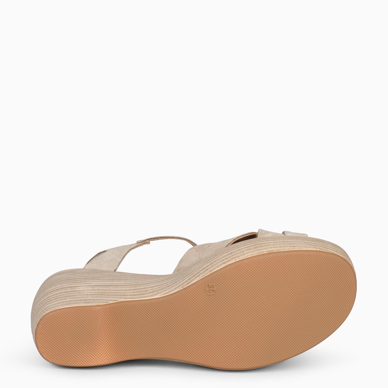 MALIBU –  TAUPE WEDGE SANDAL