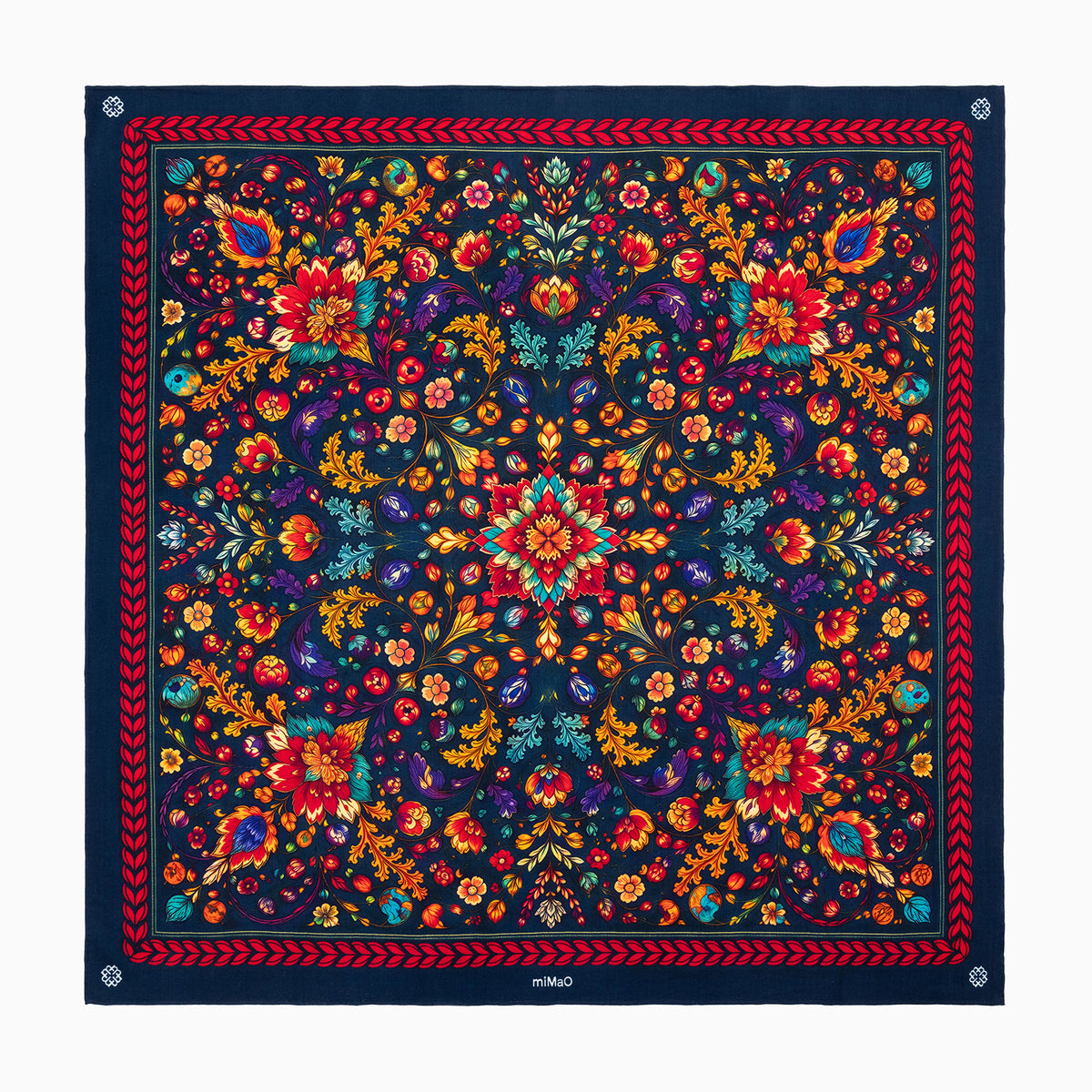 PARAISO SJAAL - Sjaal van 100% wol met een bloemenprint