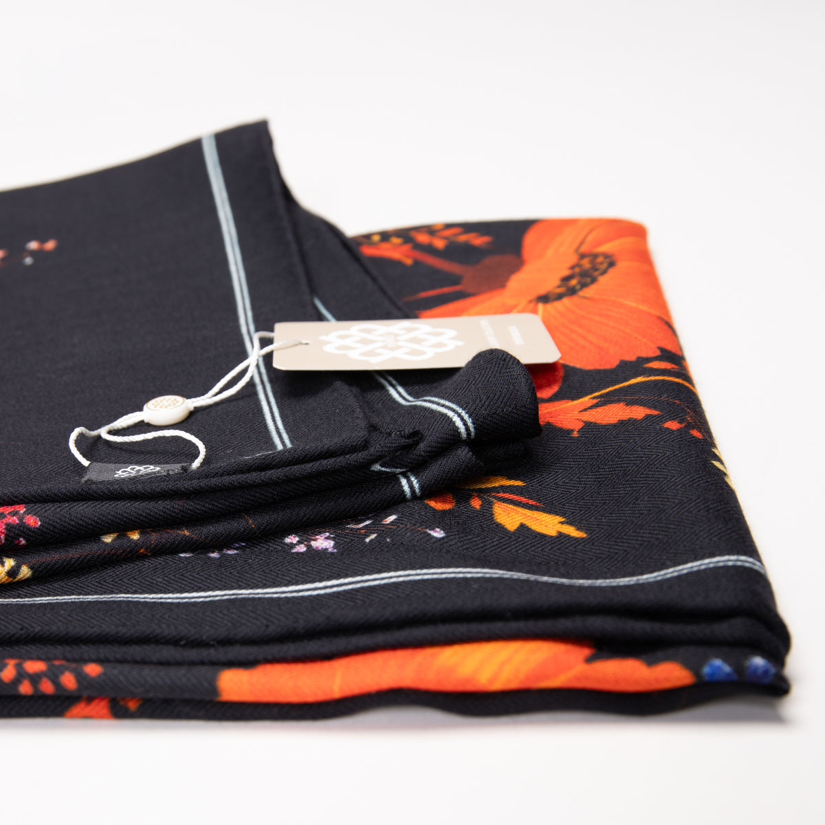 PAÑUELO MIRAFLORES - Pañuelo 100% lana con estampado floral
