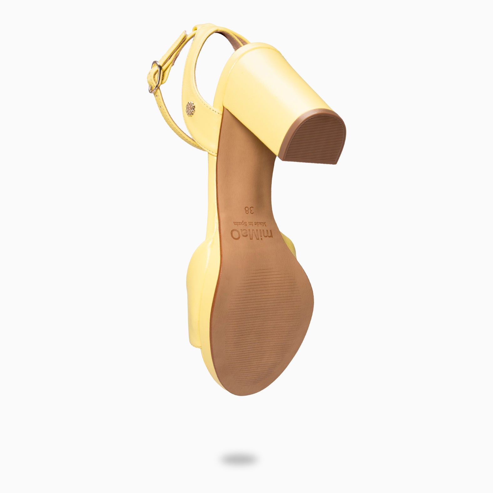 DALIDA - YELLOW Slingback block heel sandals 