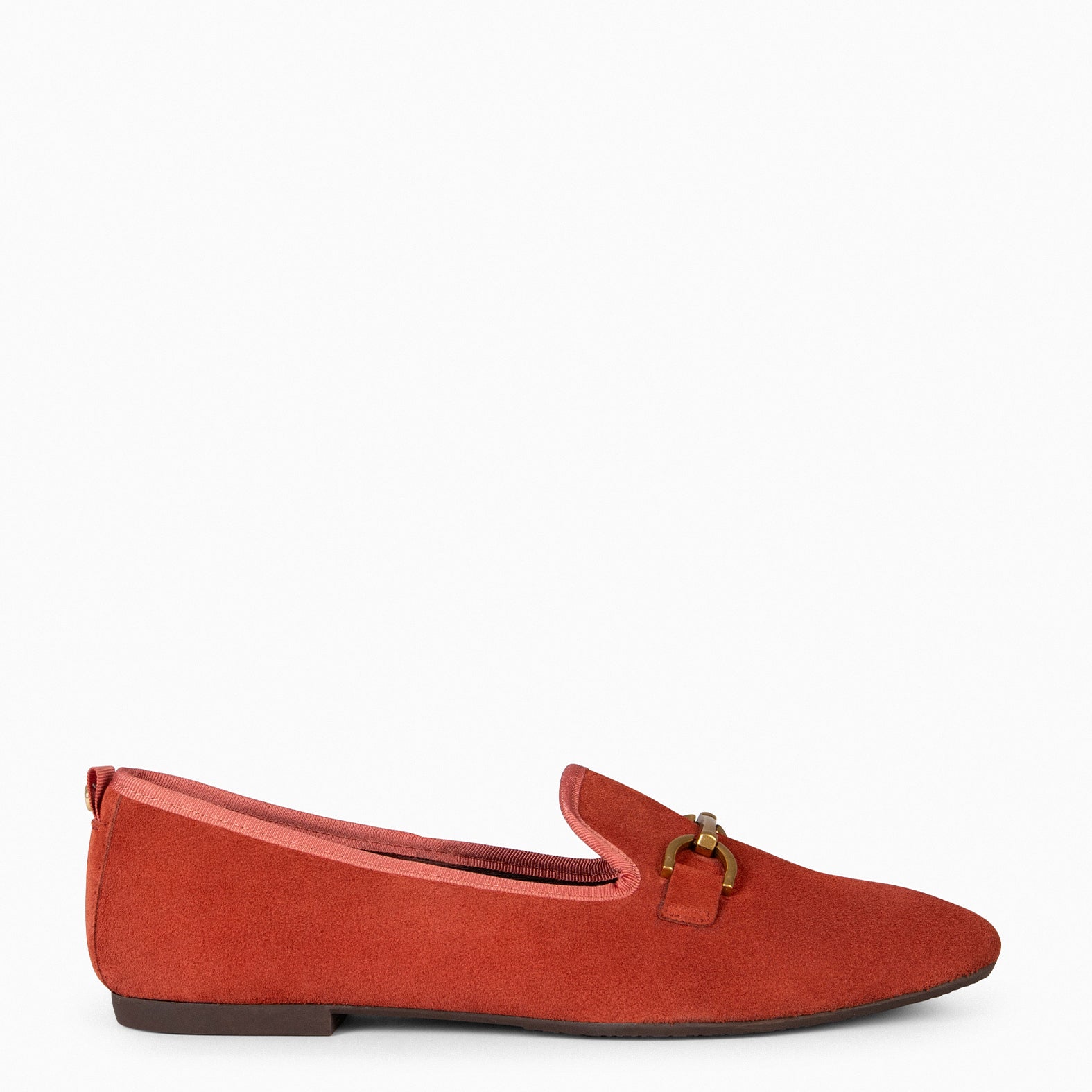 SLIPPER – Mocasines tacón bajo TEJA