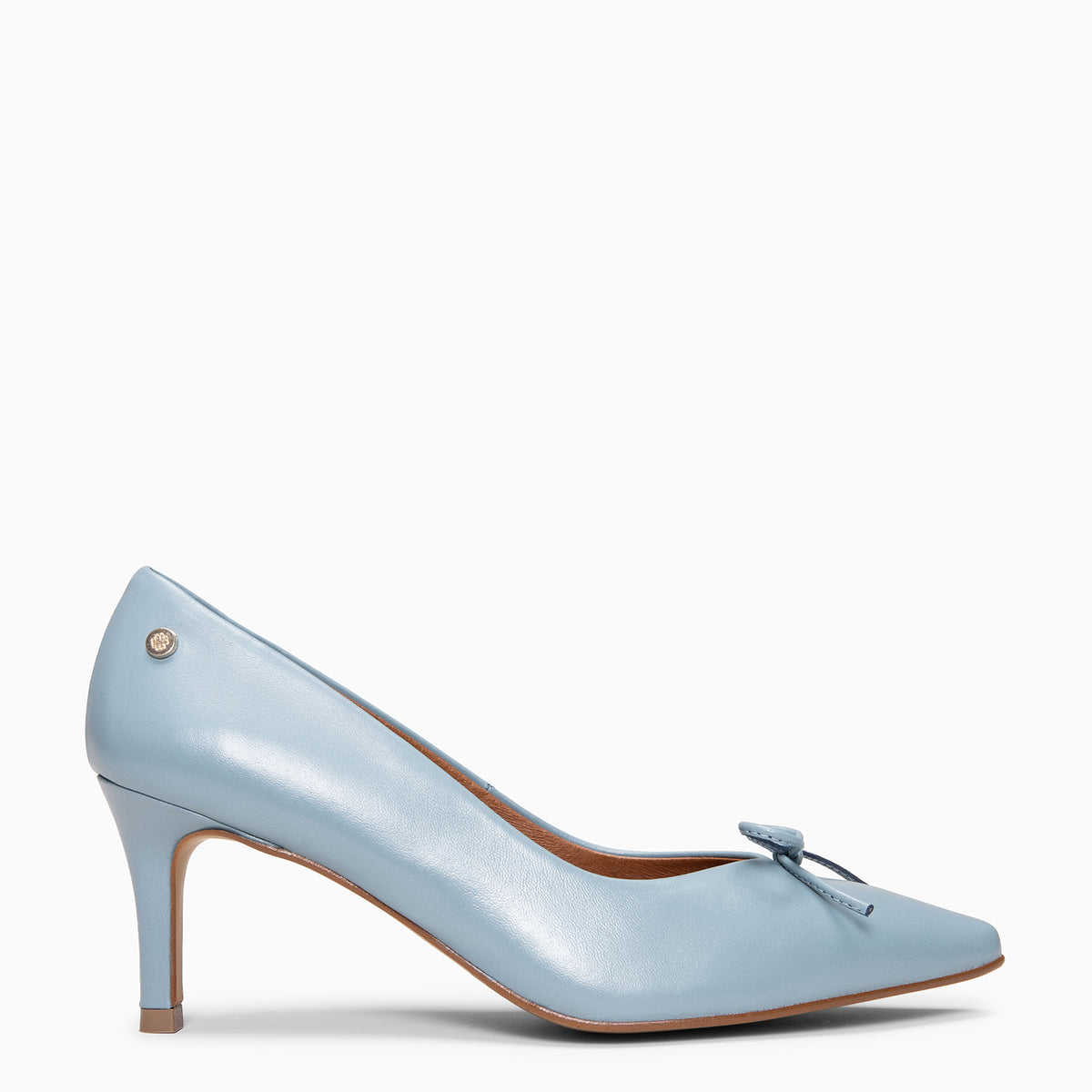 MONI - Zapatos de salón de tacón fino con lazo AZUL