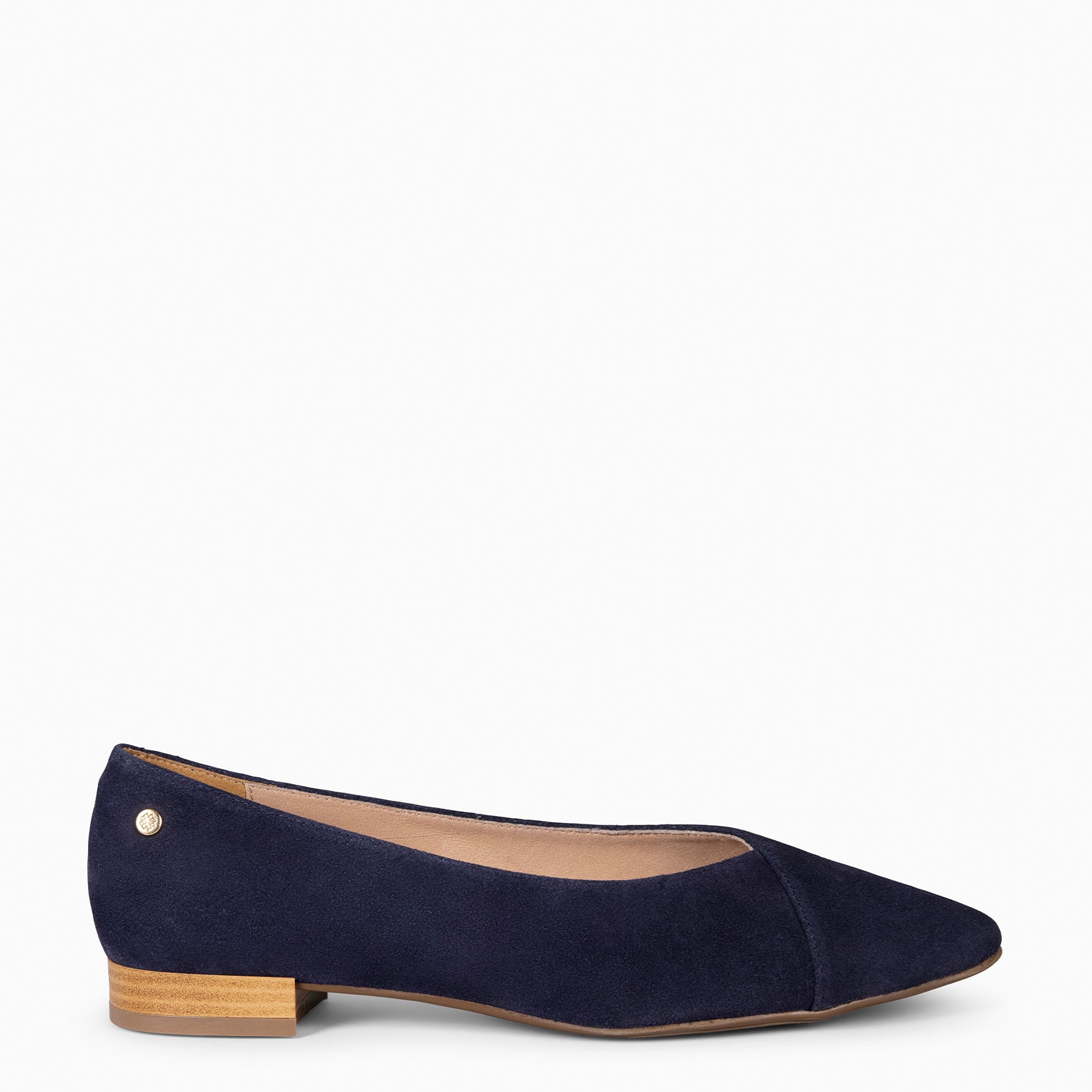 MARIE - Zapatos de tacón Bajo de punta fina AZUL MARINO - miMaO ®