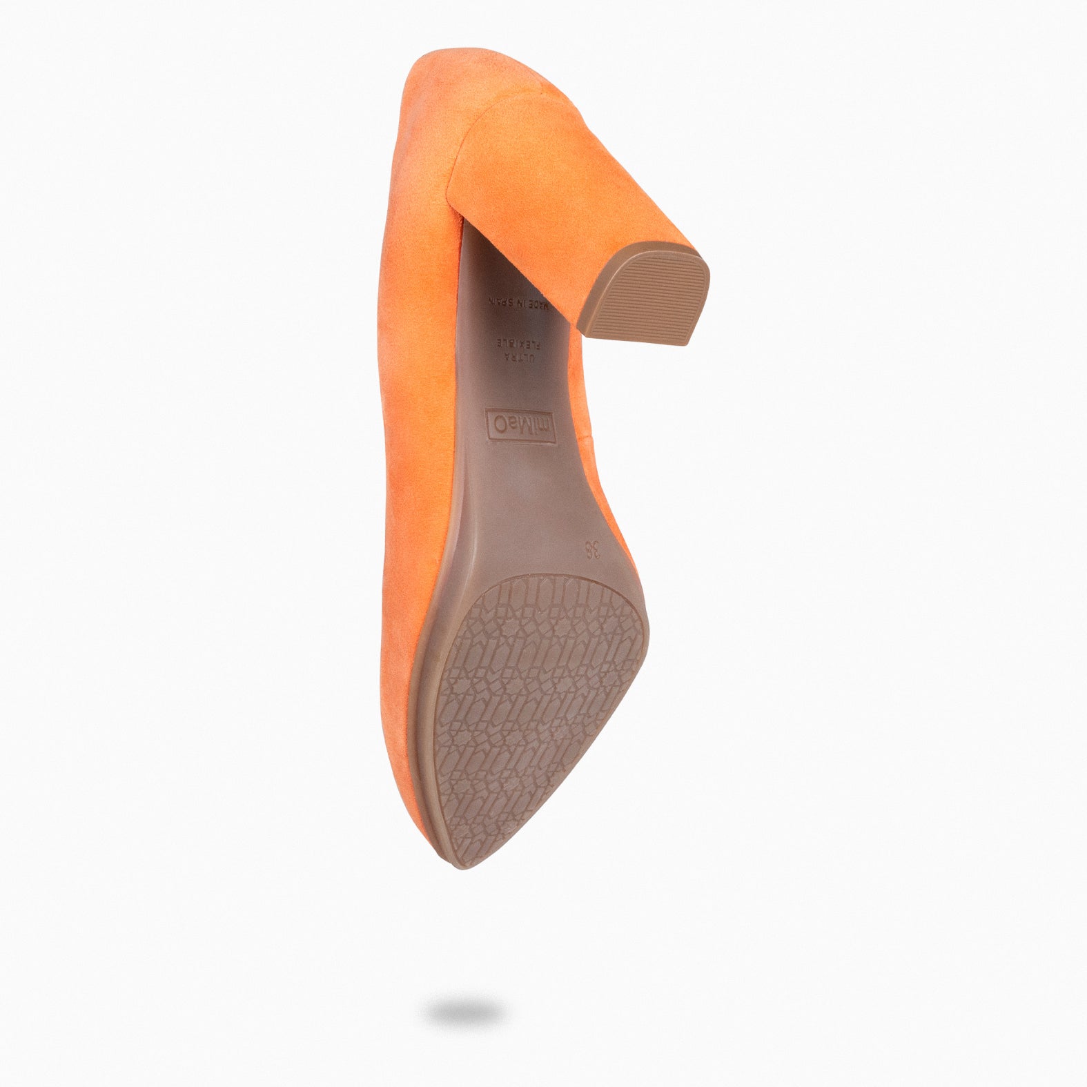 URBAN – Zapatos de tacón alto de ante NARANJA - miMaO ®