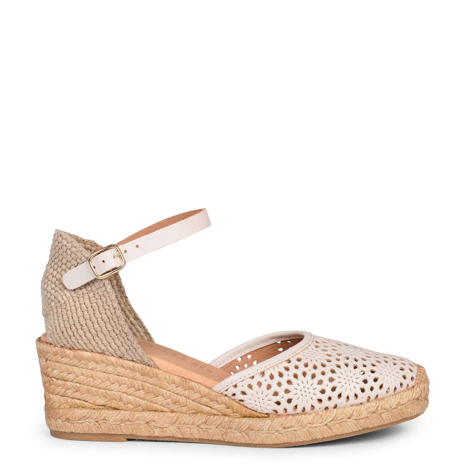 MALDIVAS - Cuñas de Esparto con pala de Napa BEIGE - miMaO ®