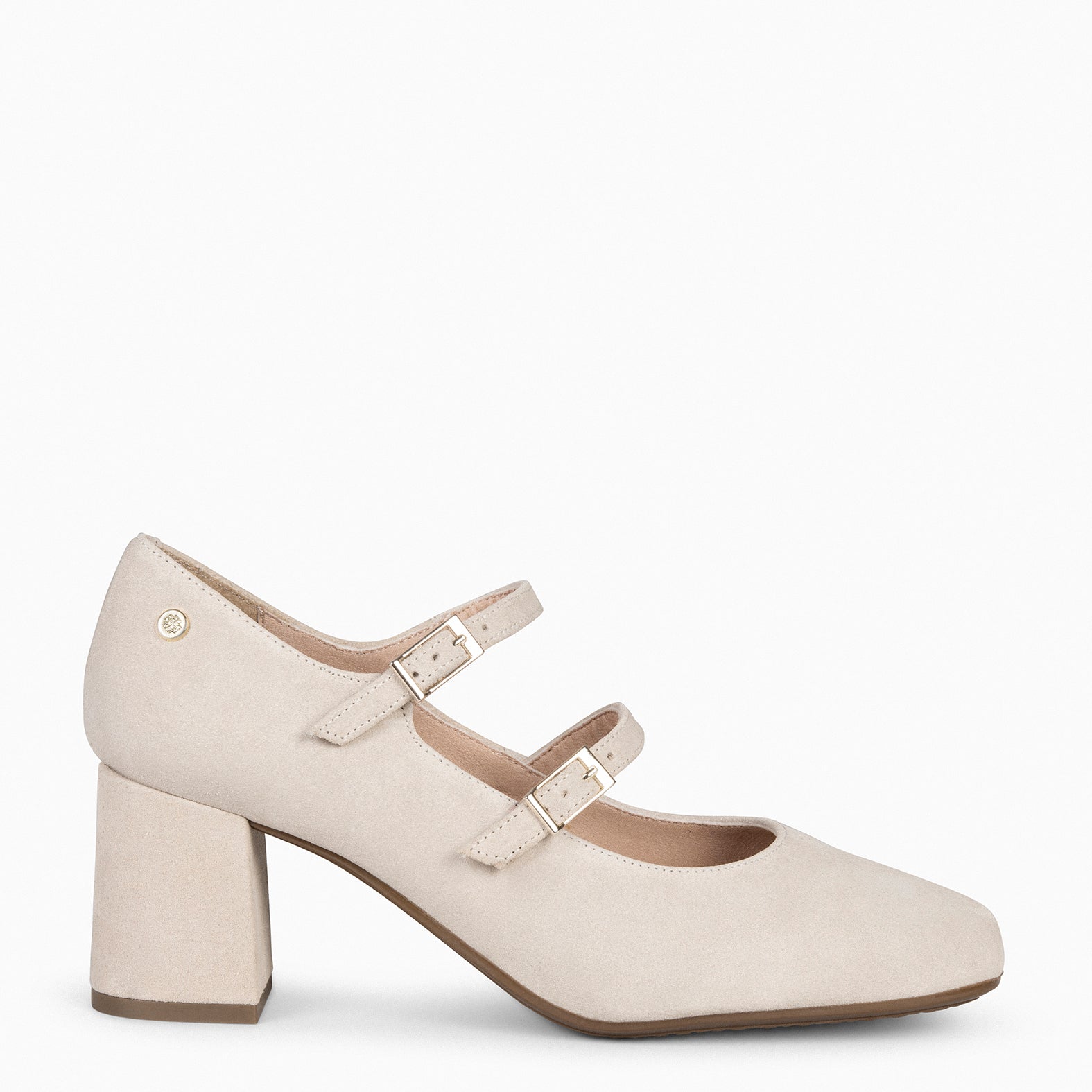 FEBRIS - Zapatos de serraje con pulsera BEIGE - miMaO ®