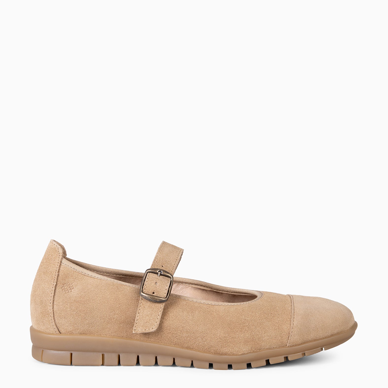 MICAELA - Merceditas de serraje BEIGE - miMaO ®