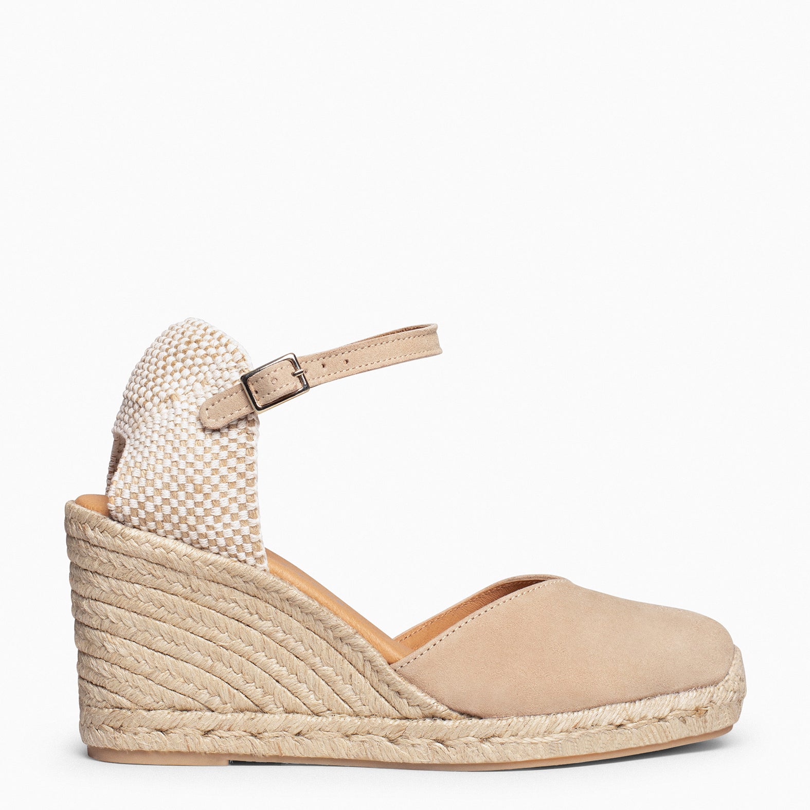NERJA – Cuñas altas de esparto BEIGE - miMaO ®