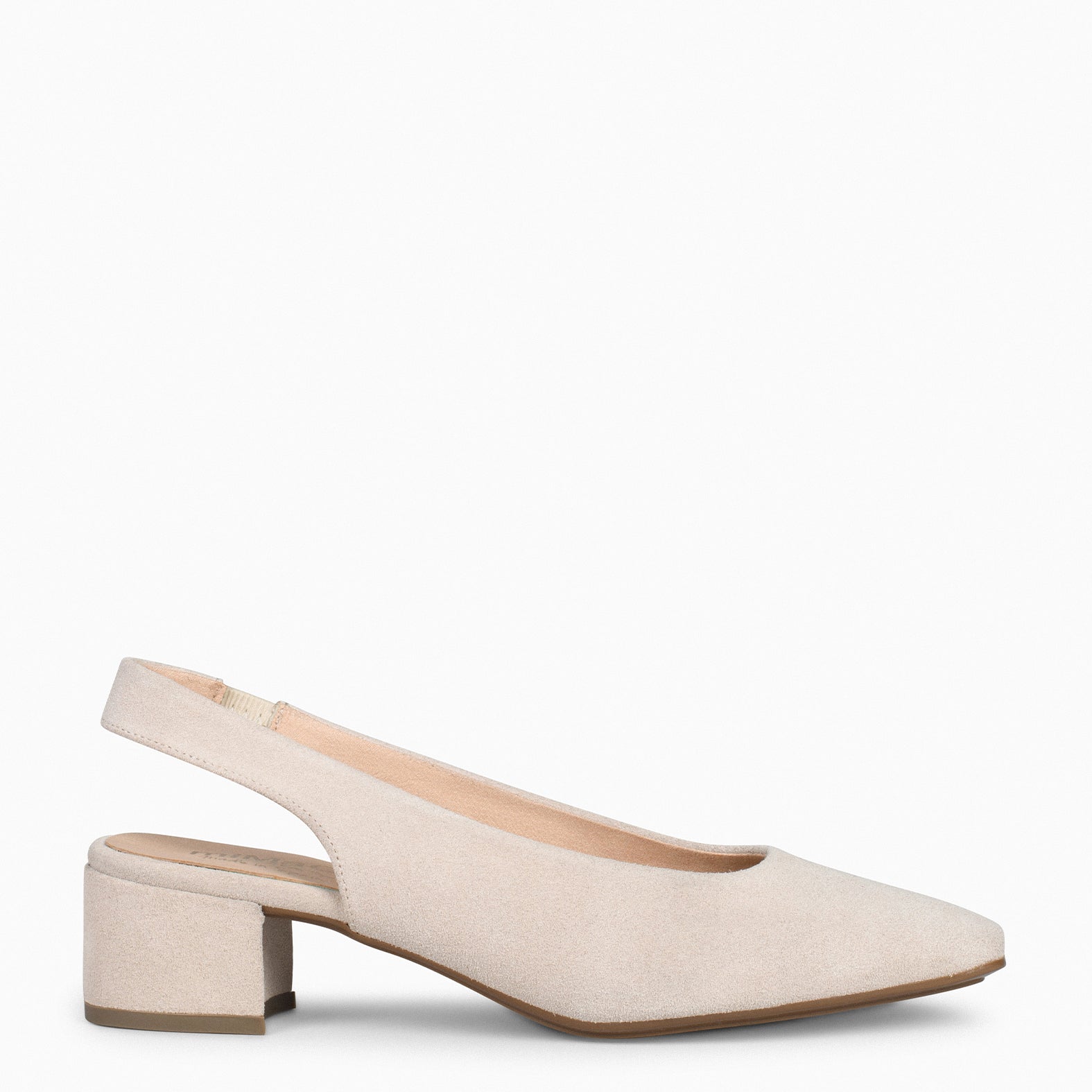 URBAN LADY – Zapatos de Tacón Destalonados BEIGE - miMaO ®