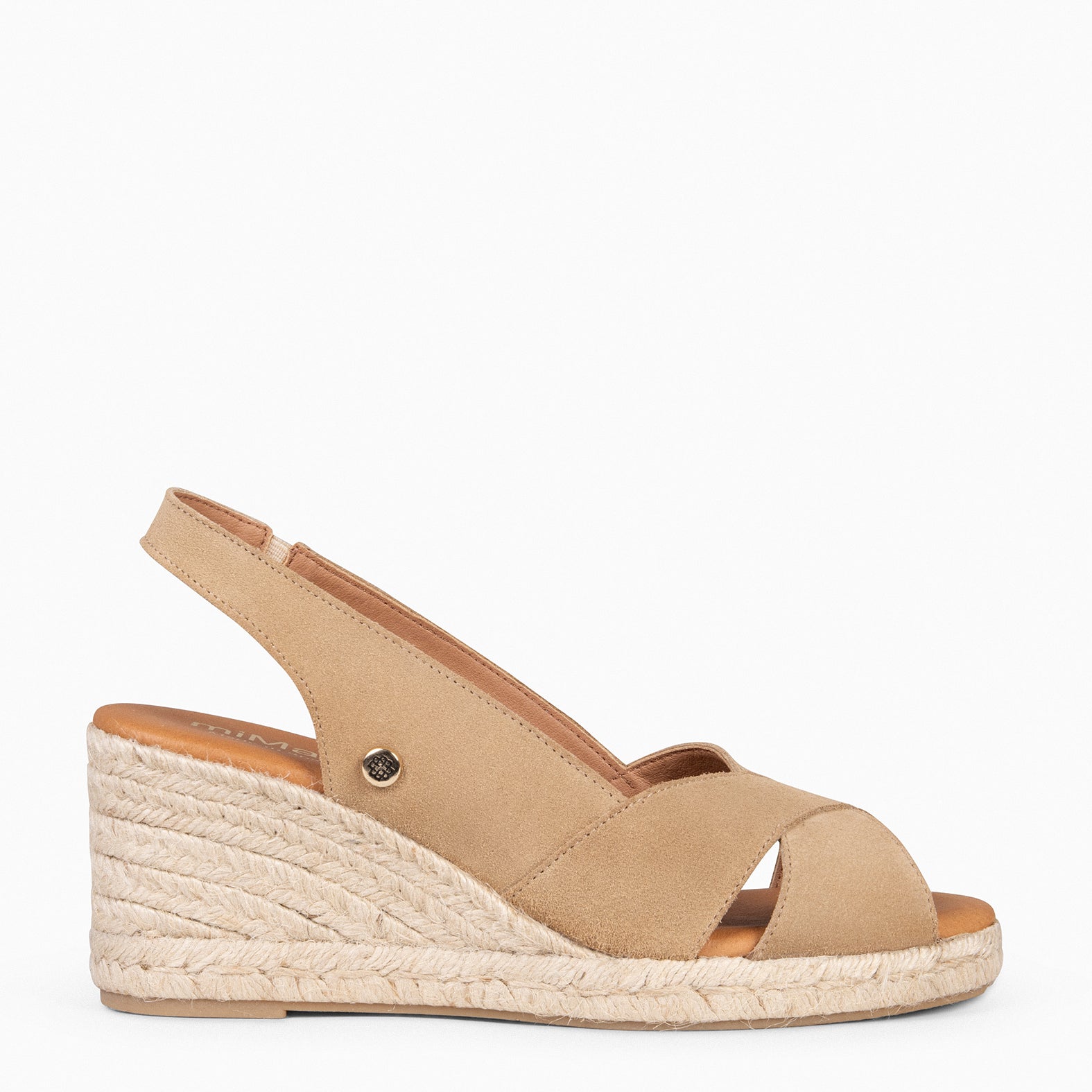 ATTICA - Cuñas de esparto altas BEIGE - miMaO ®